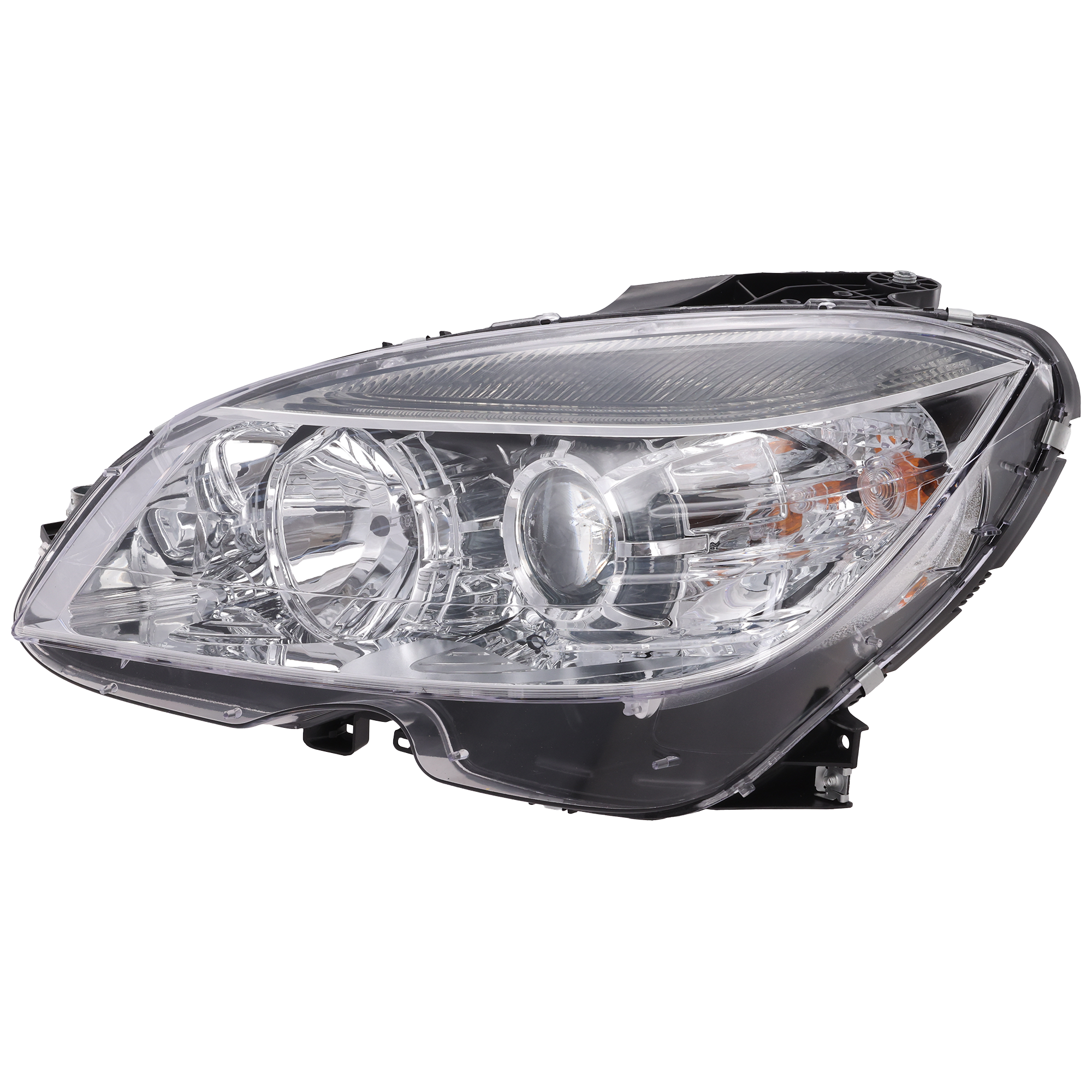 AM C CLASS 08-11 HEAD LAMP LH Assembly Halogen SKU REPM100180 Partslink MB2502163 OEM 2049065503