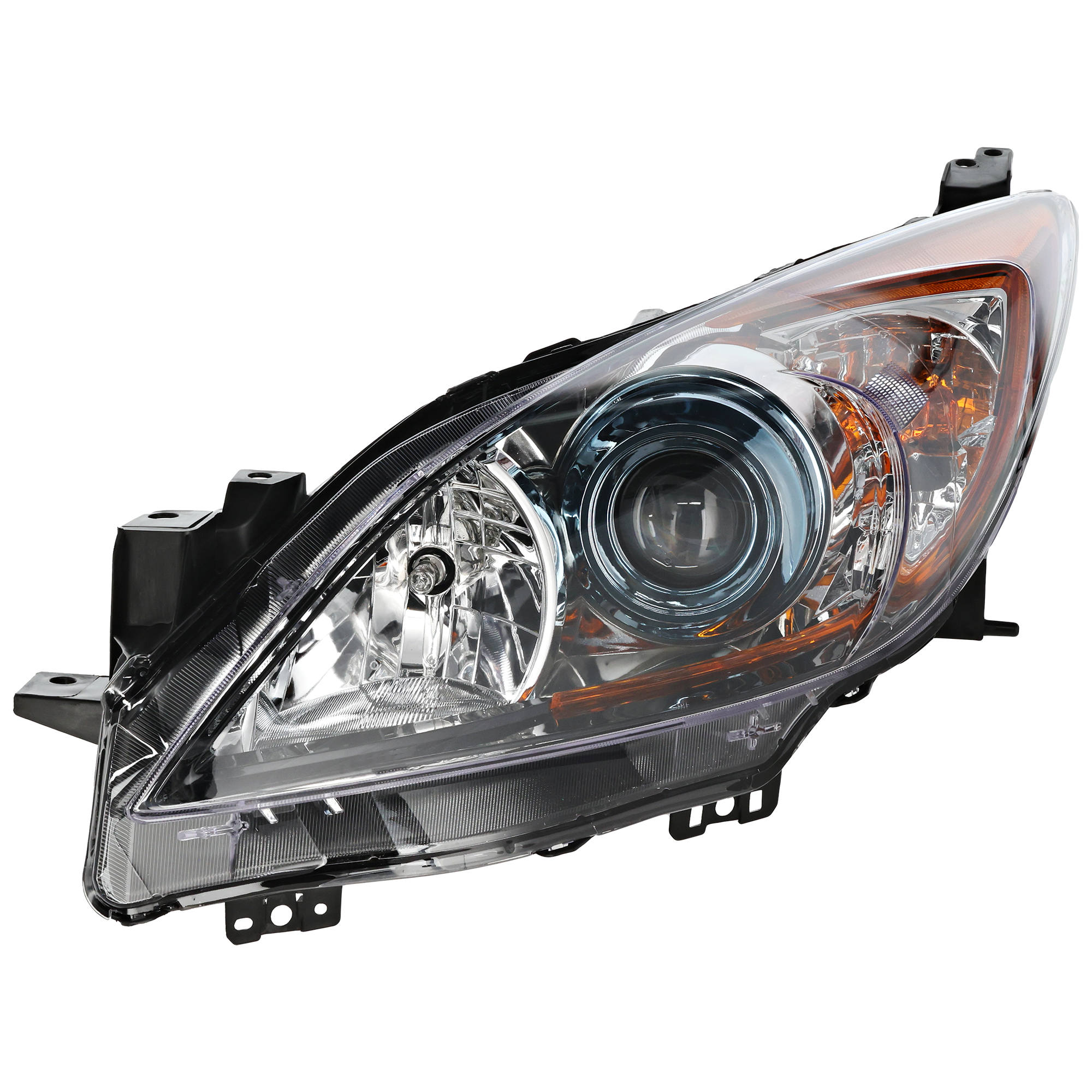 AM MAZDA 3-12-13 HEAD LAMP LH Assembly Halogen 6 Speed Trans Hatchback Sedan SKU REPM100184 OEM BFD1510L0D PFM