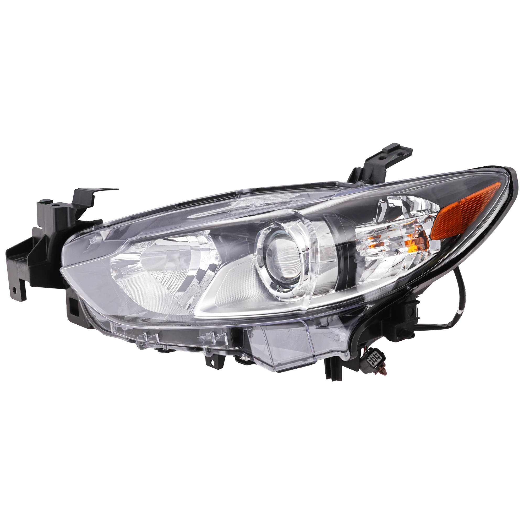 AM MAZDA 6-14-17 HEAD LAMP LH Assembly Halogen Sport Model SKU REPM100188 Partslink MA2518160 OEM GMP2510L0 PFM