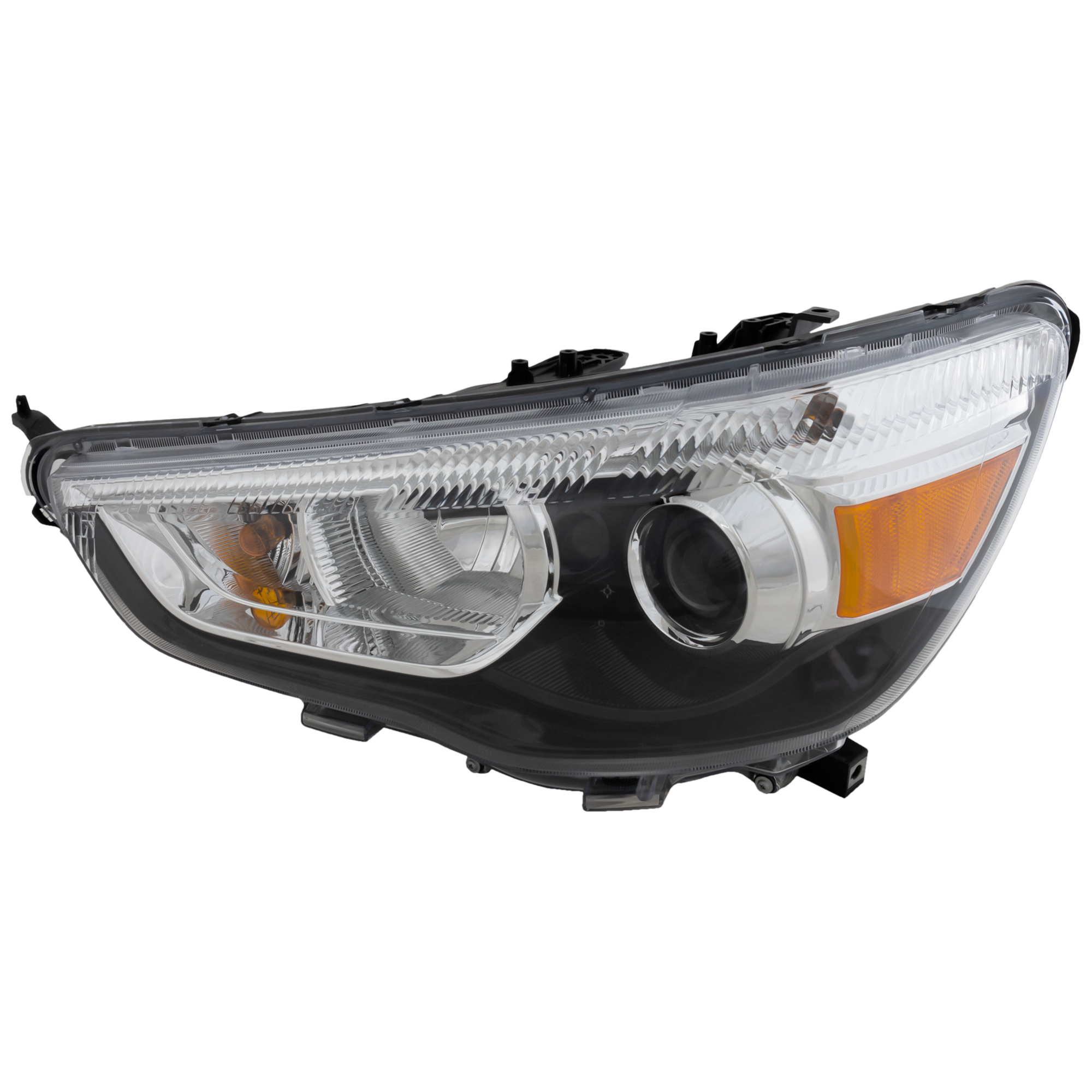 AM OUTLANDER SPORT RVR 11-19 HEAD LAMP LH Assembly Halogen Exc. SE Model CAPA SKU REPM100304Q Partslink MI2502160C OEM 8301C223