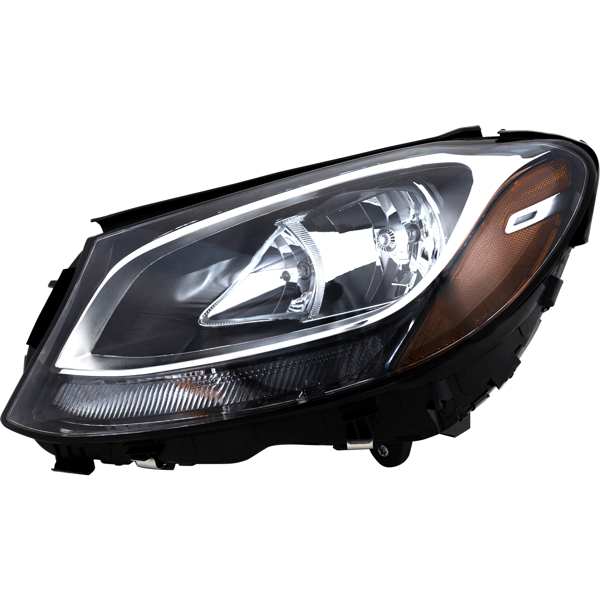 AM C CLASS 15-18 HEAD LAMP LH Assembly Halogen Sedan SKU REPM100324 Partslink MB2502220 OEM 205906710264-2059067102