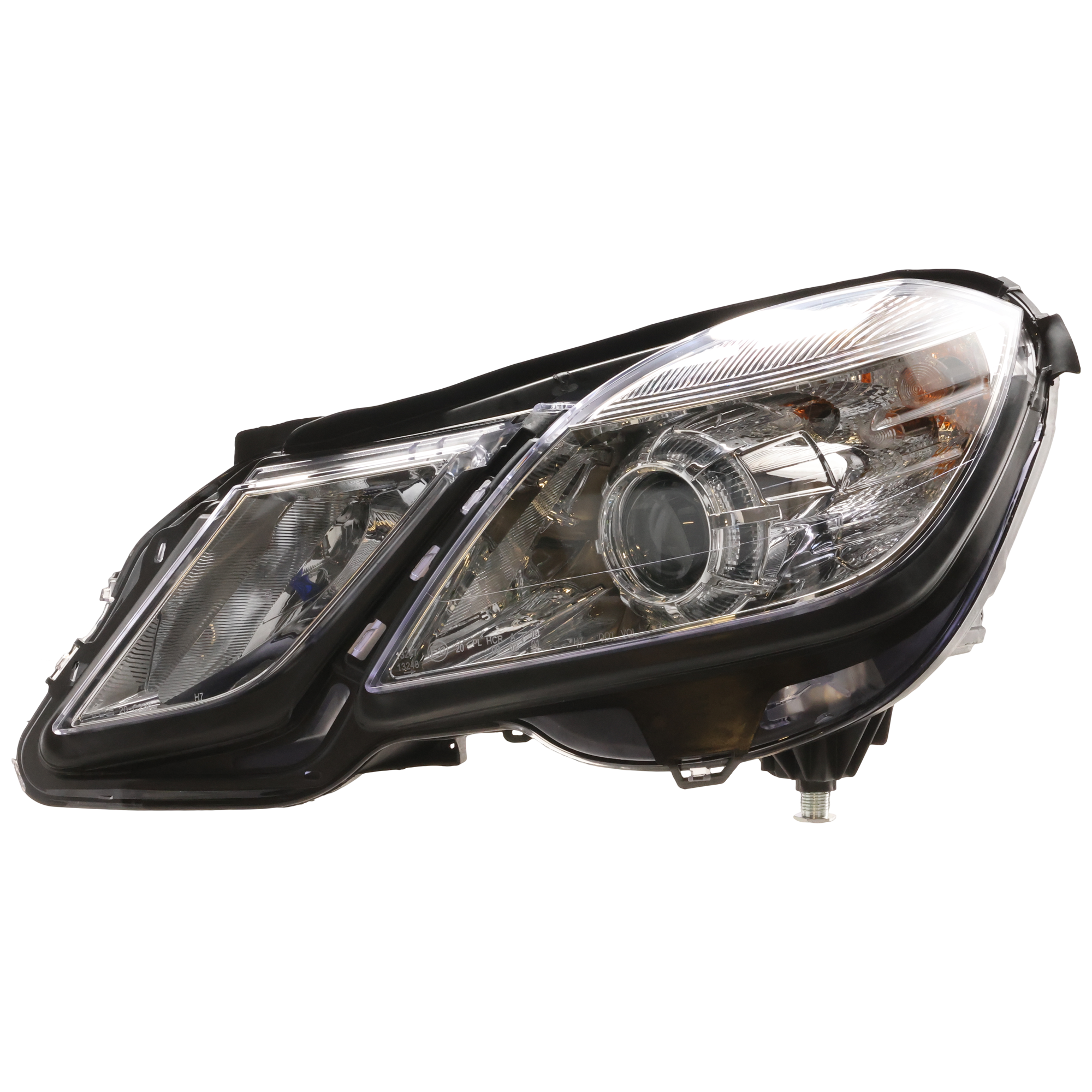 AM E CLASS 10-13 HEAD LAMP LH Assembly Halogen w o Cornering Lamps Sedan Wagon CAPA SKU REPM100372Q Partslink MB2502182C OEM 2128209561