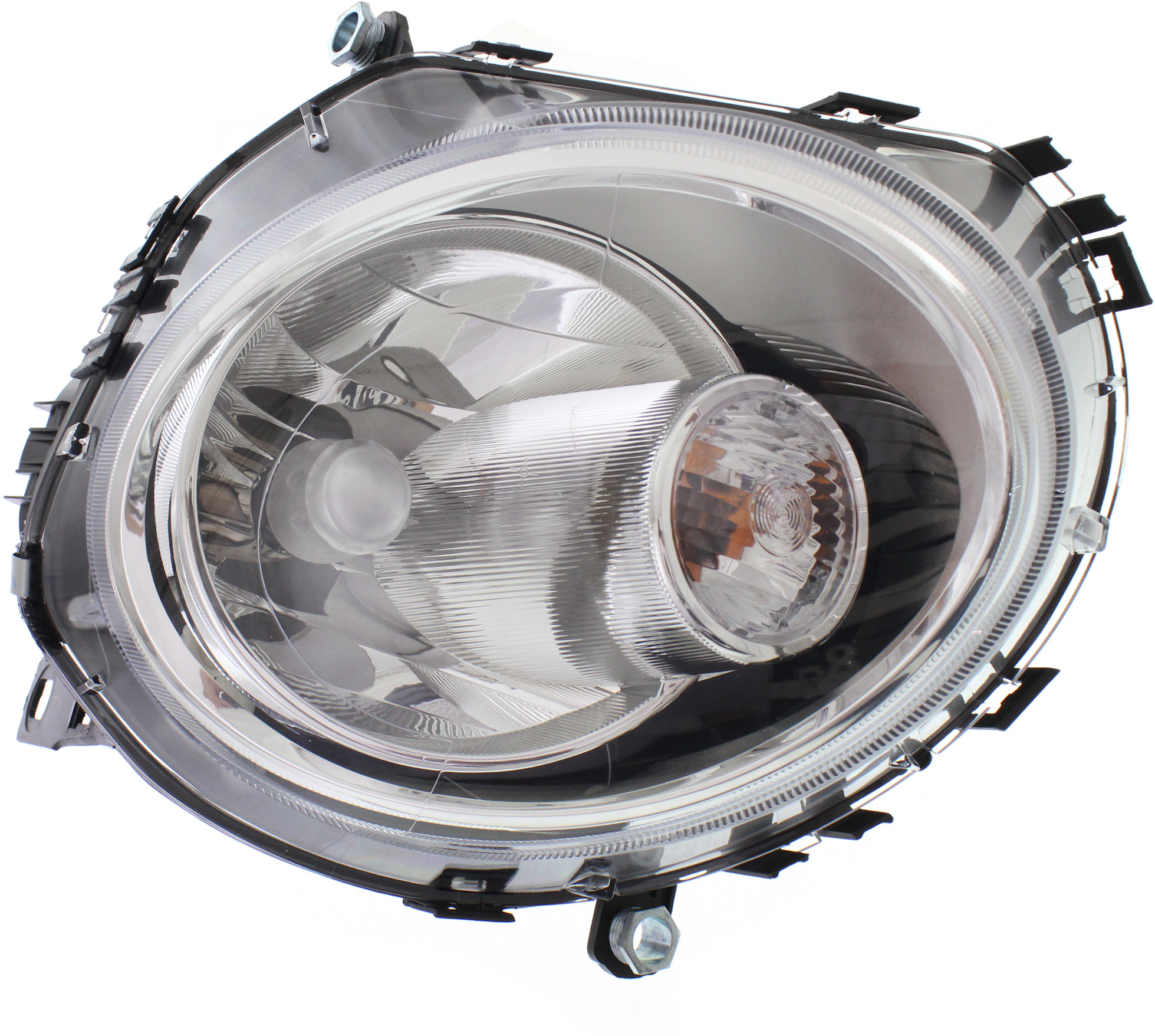 AM COOPER 07-15 HEAD LAMP RH Assembly Halogen w White Turn Signal 07-13 HB 09-15 Conv Wgn CAPA SKU REPM100379Q Partslink MC2503107C OEM 63122751876