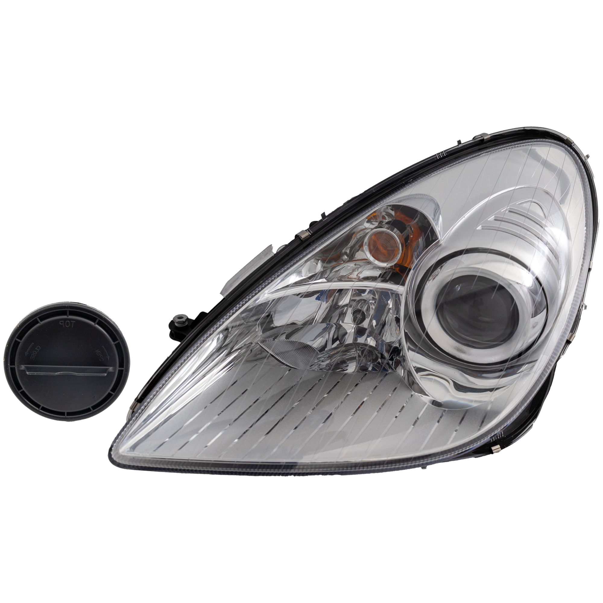 AM SLK CLASS 05-11 HEAD LAMP LH Assembly Halogen w o Sport Package SKU REPM100390 Partslink MB2502165 OEM 1718203561
