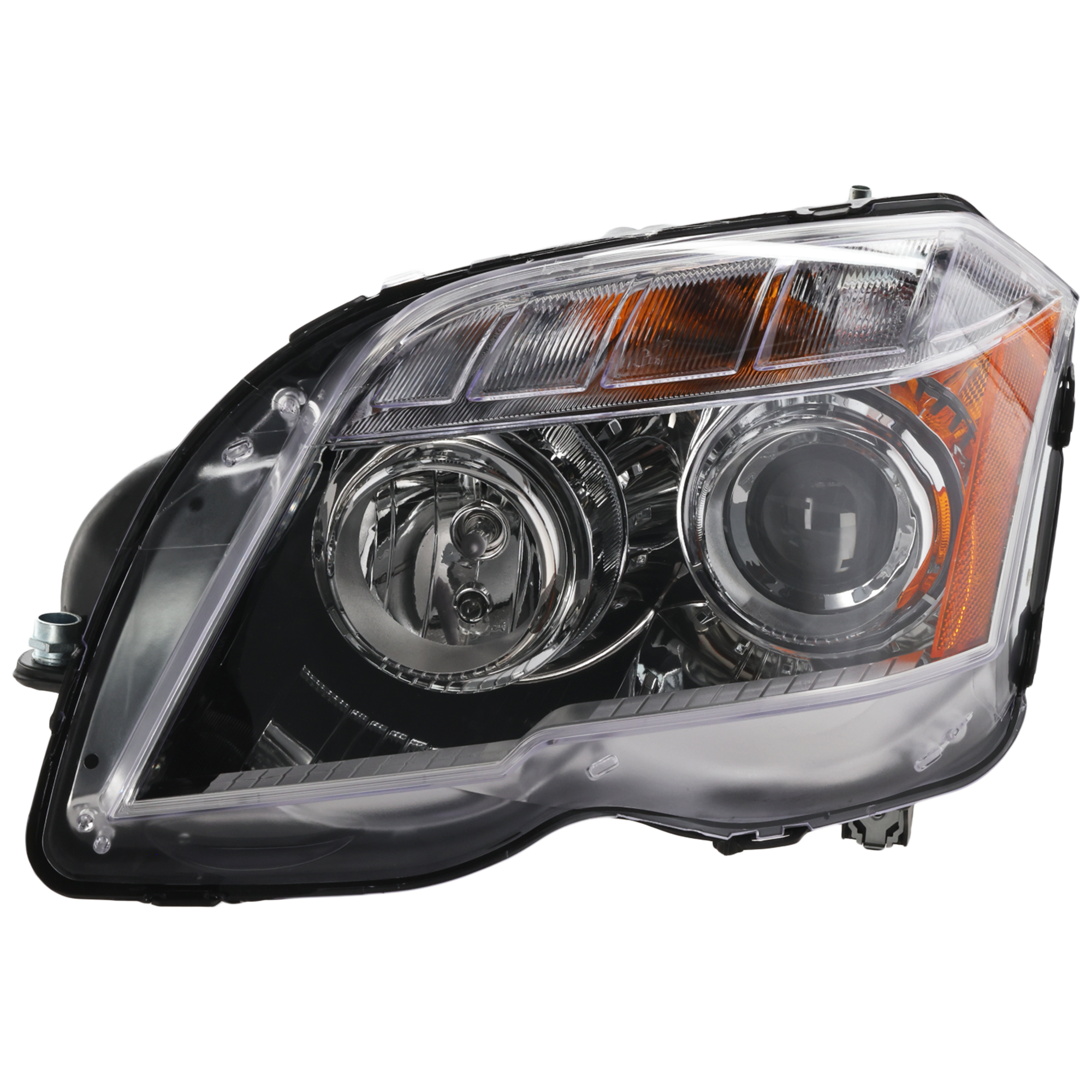 AM GLK350-10-12 HEAD LAMP LH Assembly Halogen CAPA SKU REPM100396Q Partslink MB2502188C OEM 2048207259