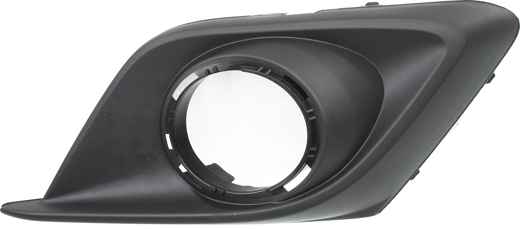 AM MAZDA 3-14-16 FRONT FOG LAMP MOLDING RH Black Hatchback Sedan For Models w Chrome Trim Ring SKU REPM108019 Partslink MA1039128 OEM BJE150C11A