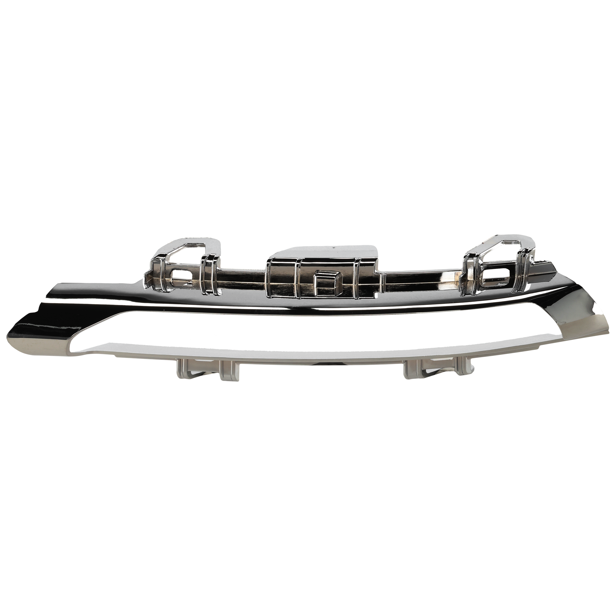 AM CLS550-12-15 FRONT FOG LAMP MOLDING LH Chrome w LED Daytime Running Light SKU REPM108022 Partslink MB1038138 OEM 2188850674