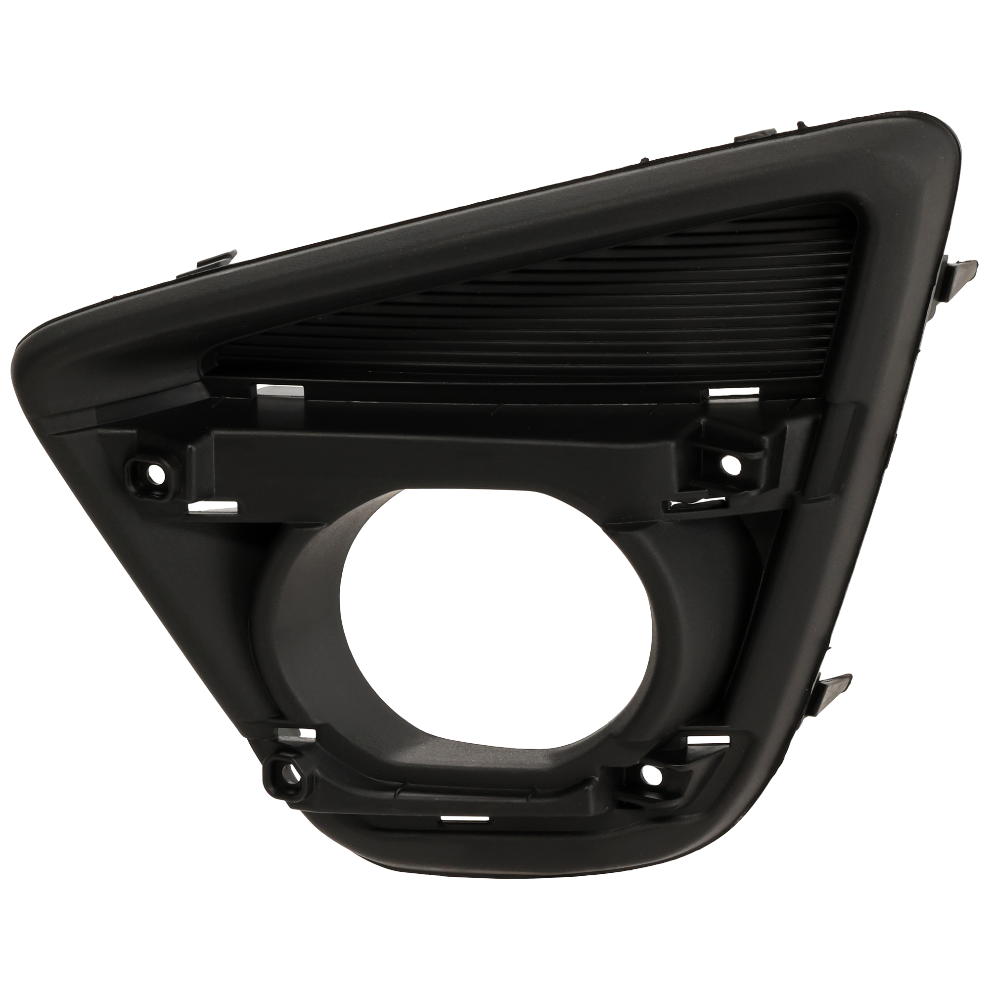 AM CX 5-16-16 FRONT FOG LAMP MOLDING LH Textured Black w Standard Type Fog lights SKU REPM108210 Partslink MA1038132 OEM KA0J50C21A