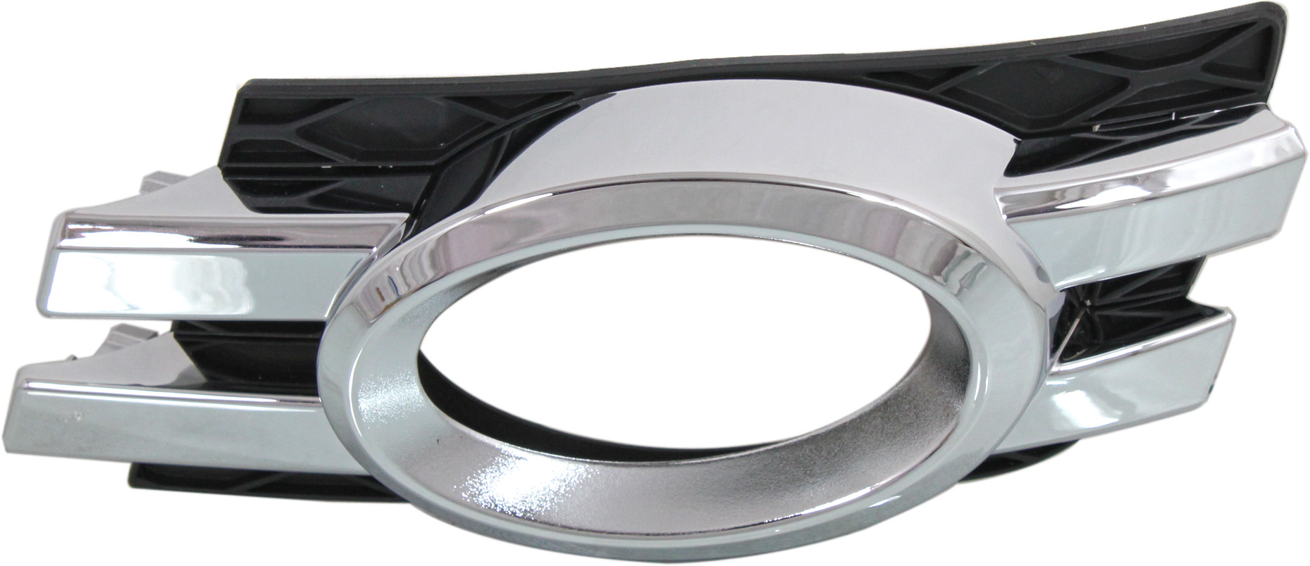AM GL CLASS 07-12 FRONT FOG LAMP MOLDING LH Black w Chrome Trim w Curve Lighting System SKU REPM108621 Partslink MB1038122 OEM 1648800724