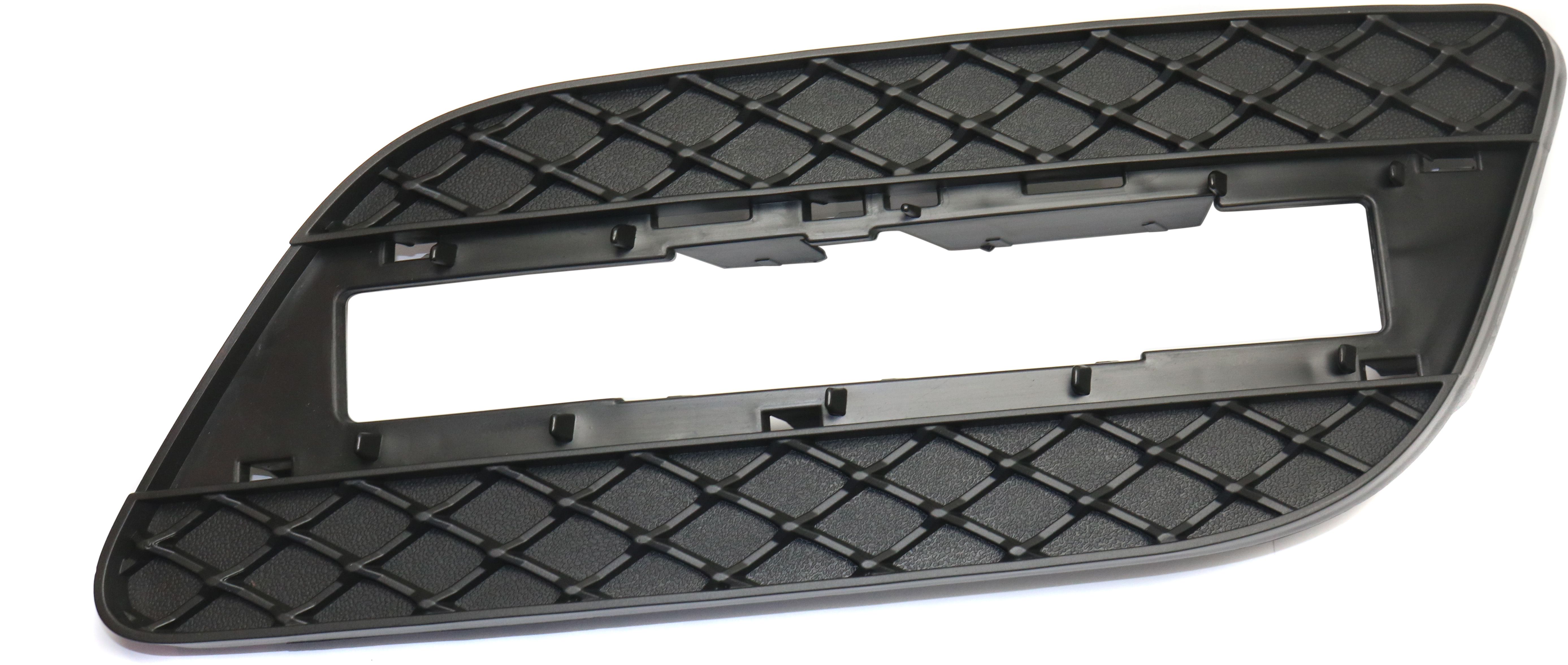 AM ML250 ML350-12-15 FRONT BUMPER GRILLE RH Outer Textured Black w o AMG Styling Pkg SKU REPM112703 Partslink MB1039140 OEM 1668842222