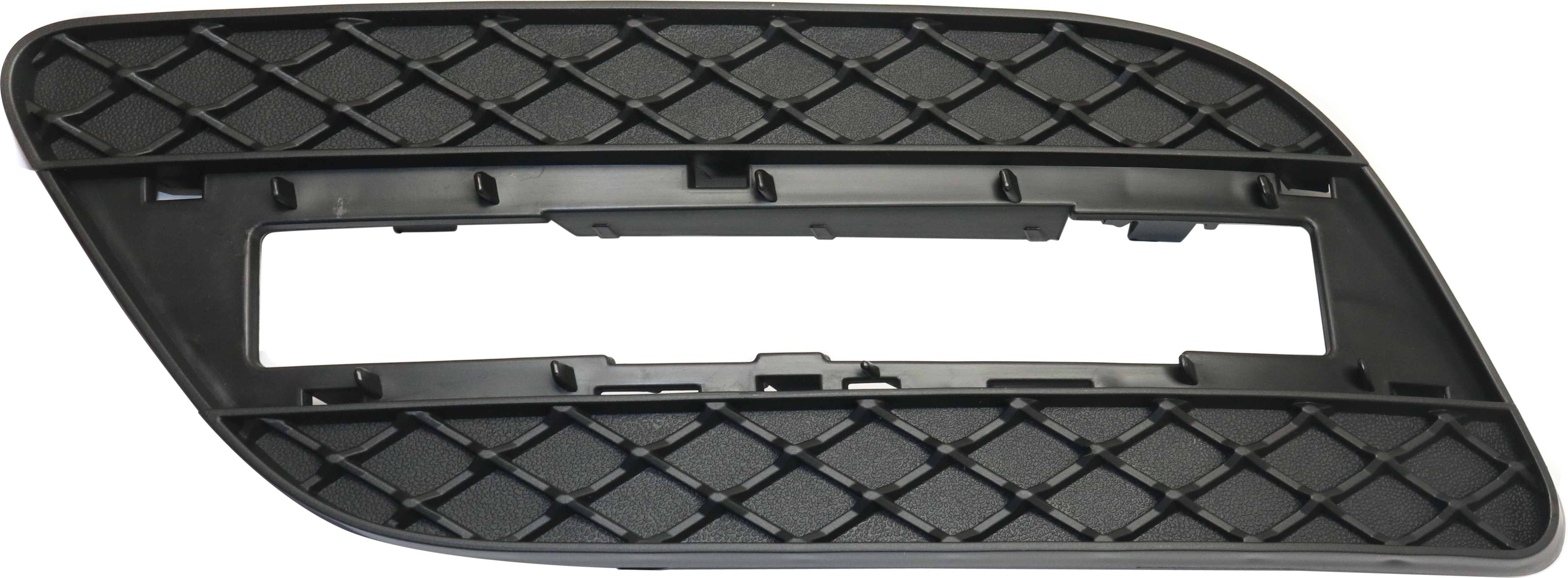 AM ML250 ML350-12-15 FRONT BUMPER GRILLE LH Outer Textured Black w o AMG Styling Pkg SKU REPM112704 Partslink MB1038140 OEM 1668842122