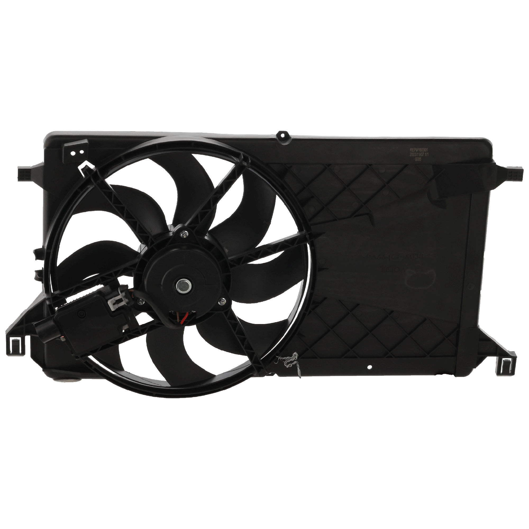 AM MAZDA 3-04-09 RADIATOR FAN ASSEMBLY w o Turbo w Control module SKU REPM160301 Partslink MA3110106 OEM Z60215025G