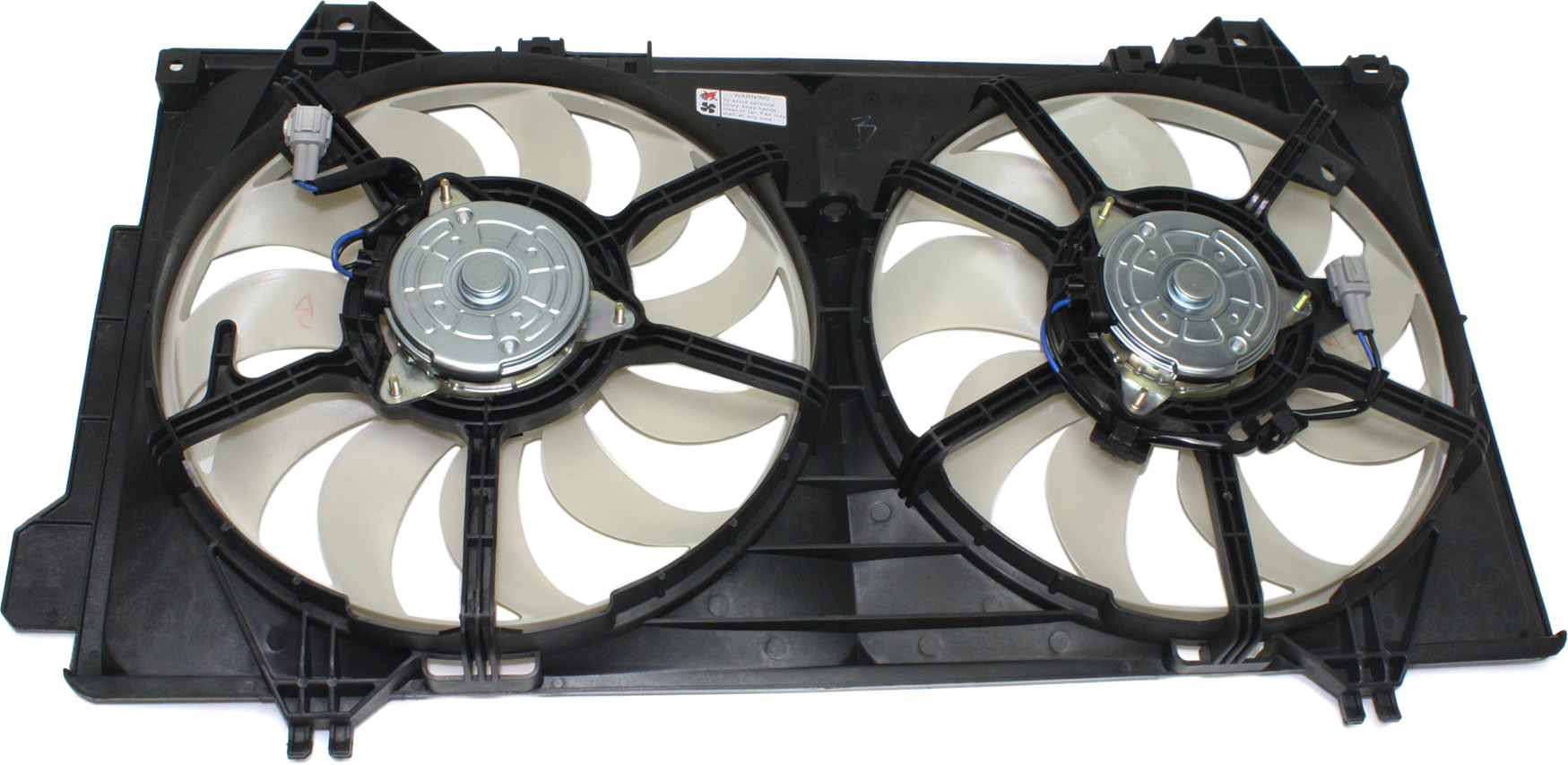 AM MAZDA 6-14-21 RADIATOR FAN ASSEMBLY Dual Fan 2.5L Eng. Non Turbocharged SKU REPM160946 Partslink MA3115162 OEM PE1115025A