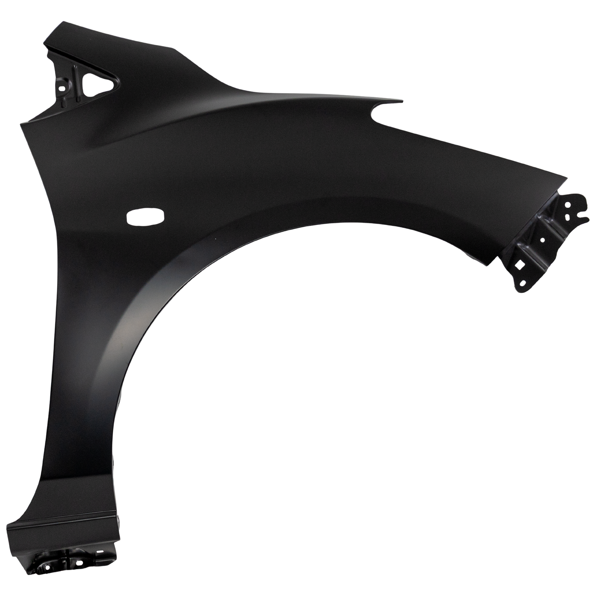 AM MAZDA 2-11-11 FRONT FENDER RH Primed w o Rocker Molding Hole CAPA SKU REPM220127Q Partslink MA1241166C OEM D65152111B