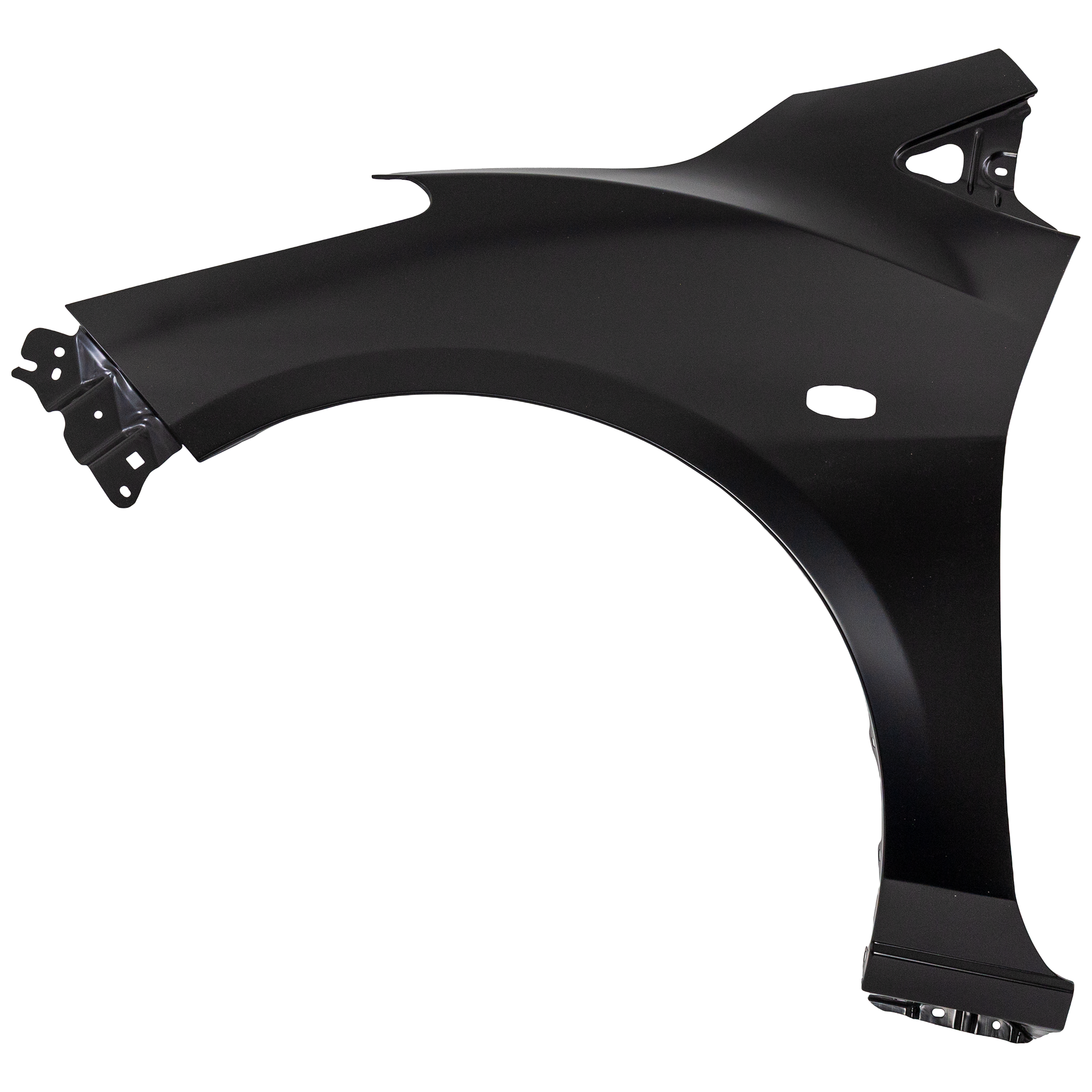 AM MAZDA 2-11-11 FRONT FENDER LH Primed w o Rocker Molding Hole CAPA SKU REPM220128Q Partslink MA1240166C OEM D65152211B