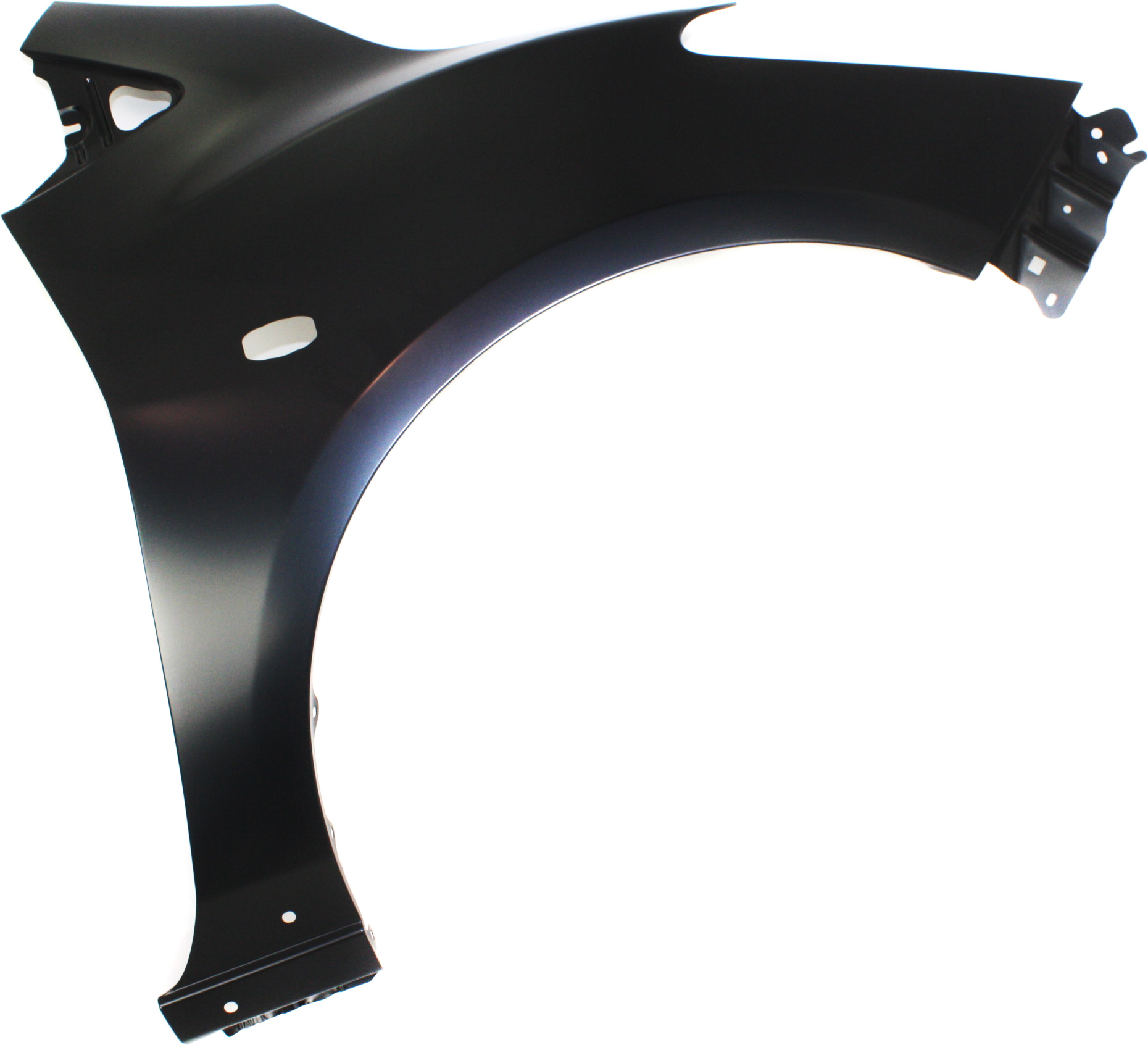 AM MAZDA 2-11-14 FRONT FENDER RH Primed w Rocker Molding Hole SKU REPM220131 Partslink MA1241165 OEM D65152111C
