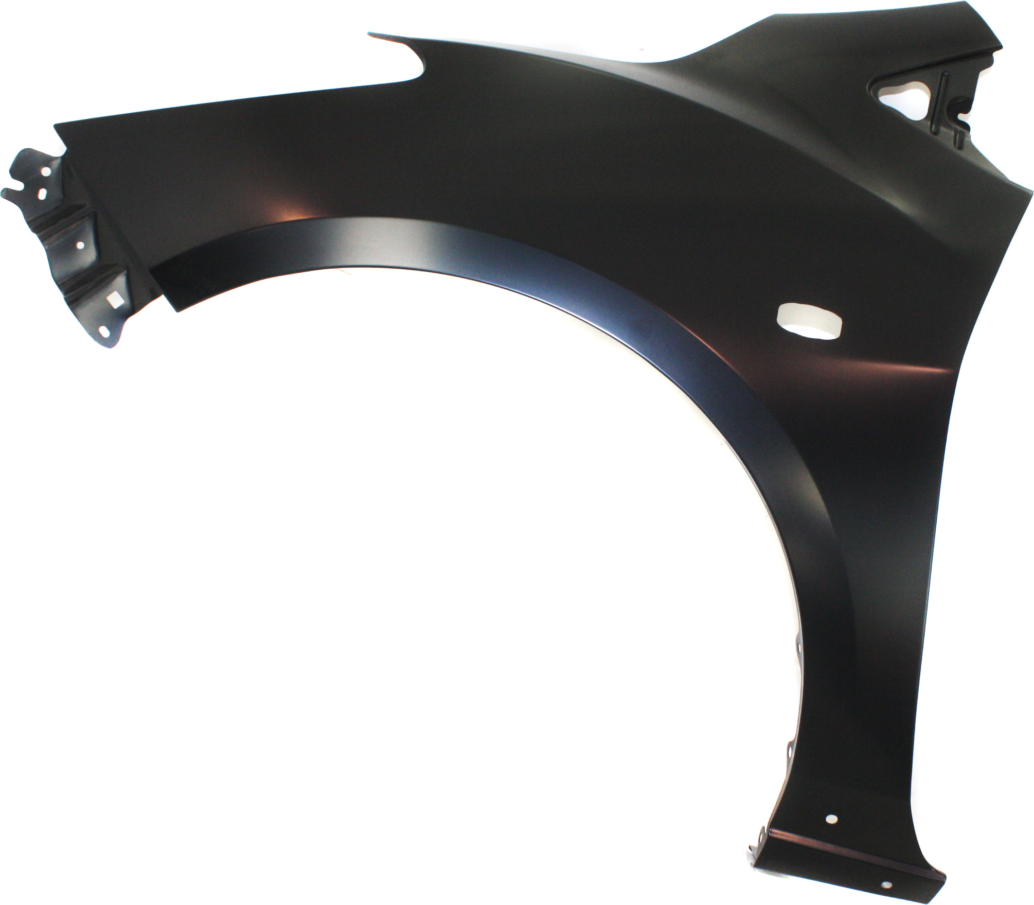 AM MAZDA 2-11-14 FRONT FENDER LH Primed w Rocker Molding Hole SKU REPM220132 Partslink MA1240165 OEM D65152211C