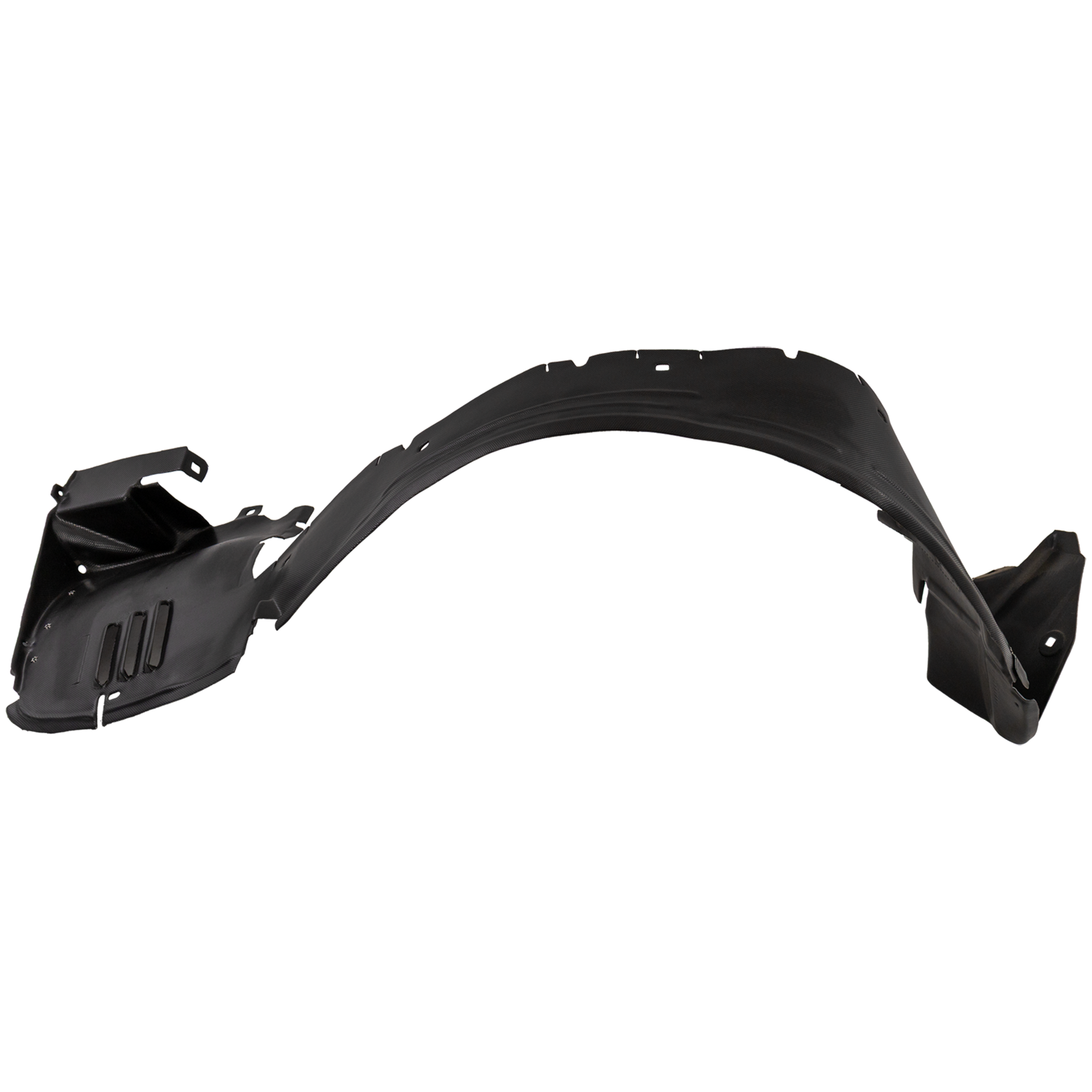 AM CLK CLASS 00-03 FRONT FENDER LINER LH Rear Section Convertible w Sport Package 208 Chassis SKU REPM222150 Partslink MB1248129 OEM 2086901130