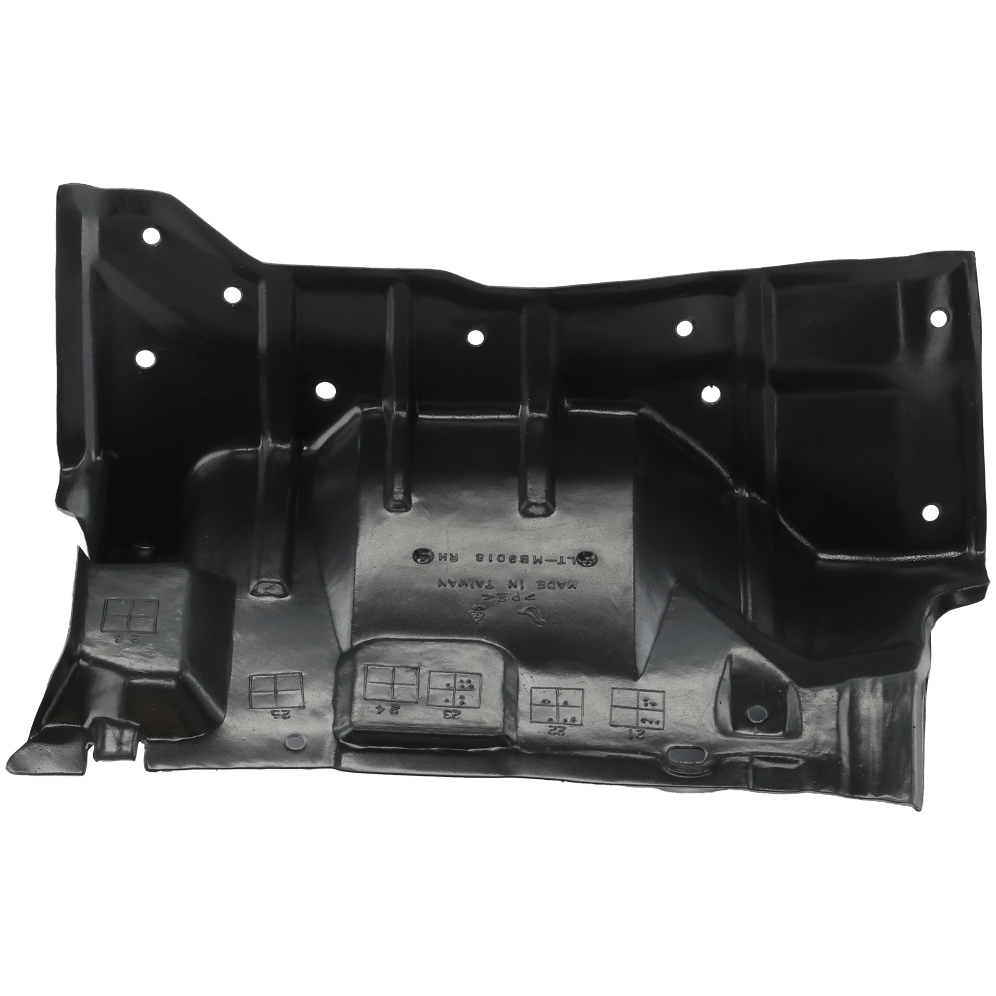 AM OUTLANDER SPORT RVR 11-24 ENGINE SPLASH SHIELD Under Cover RH Lancer Exc. Turbo SKU REPM310119 Partslink MI1228115 OEM 5370B846-5370B830