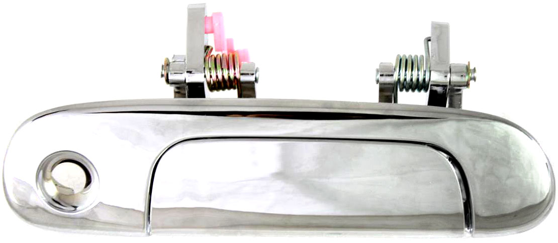 AM PROTEGE 99-03 FRONT EXTERIOR DOOR HANDLE RH All Chrome Plastic w Keyhole SKU REPM462109C OEM B25D58410C PFM