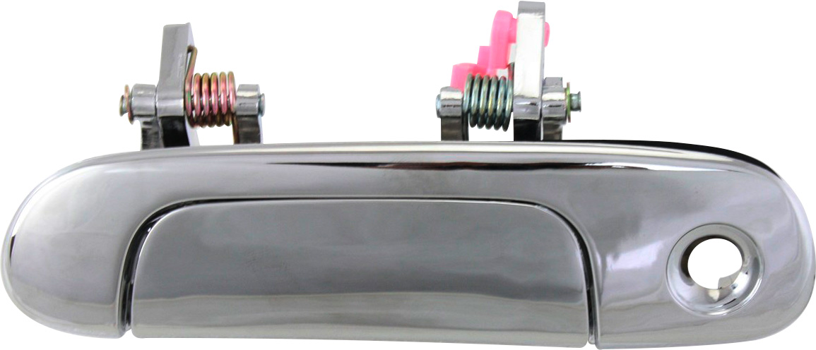 AM PROTEGE 99-03 FRONT EXTERIOR DOOR HANDLE LH All Chrome Plastic w Keyhole SKU REPM462110C OEM B25D59410C PFM