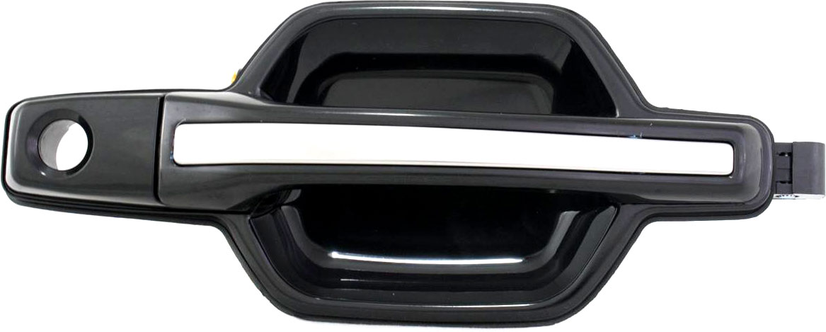 AM MONTERO 01-06 FRONT EXTERIOR DOOR HANDLE RH Smooth Black w Chrome Insert w Keyhole SKU REPM462189 OEM MR970425
