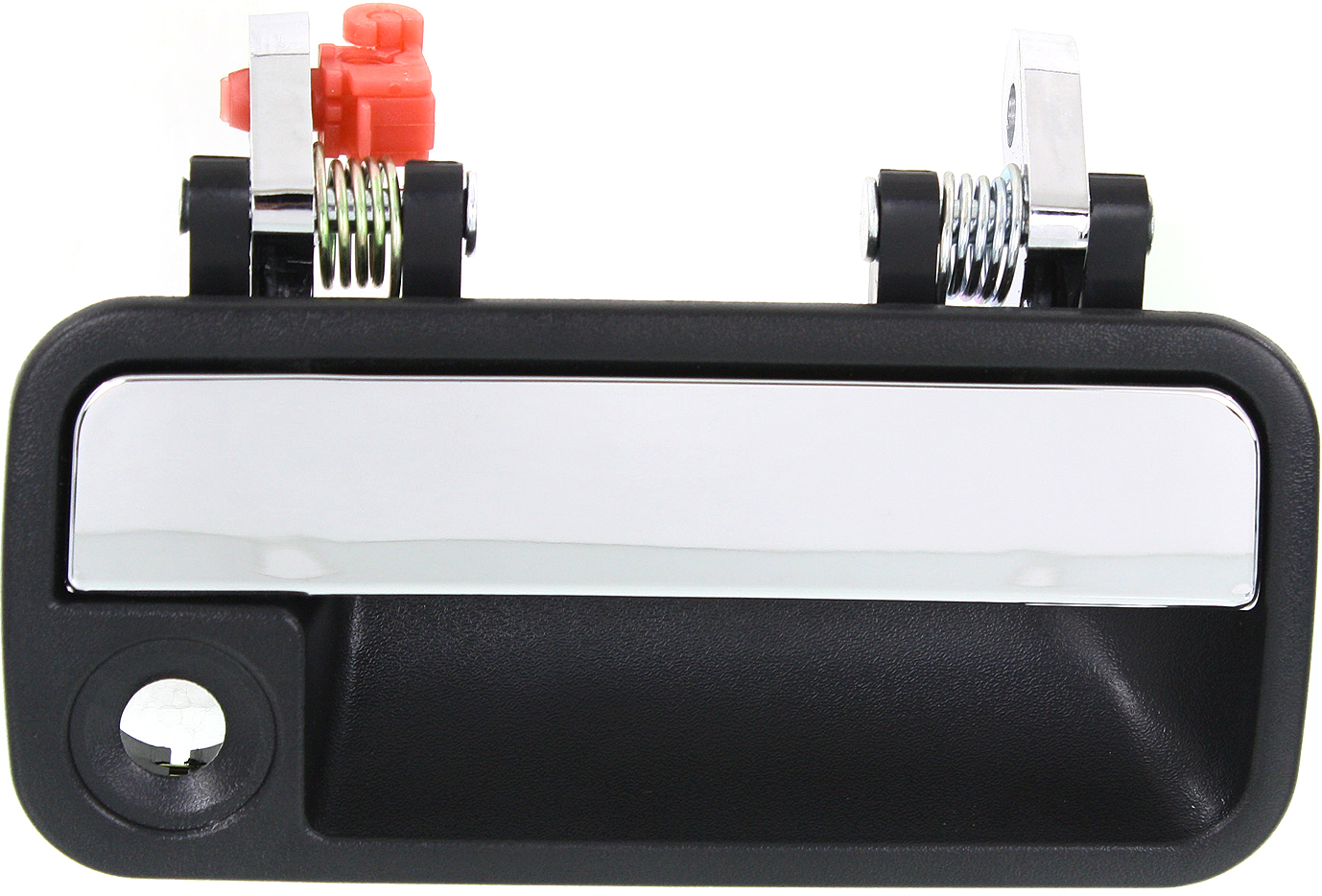 AM MAZDA 626-88-92 FRONT EXTERIOR DOOR HANDLE RH Chrome Lever+Black Housing w Keyhole Plastic SKU REPM462395 Partslink MA1311104 OEM G21158410C