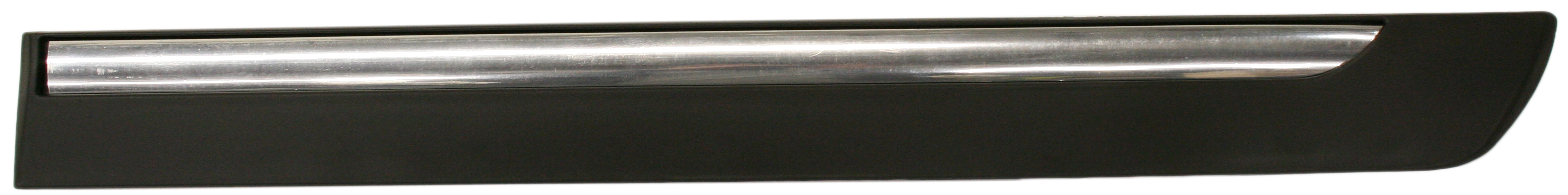 AM GRAND MARQUIS 06-08 REAR DOOR MOLDING LH Black w Chrome Mldg. SKU REPM490902 Partslink FO1504102 OEM 6W3Z5425557APTM