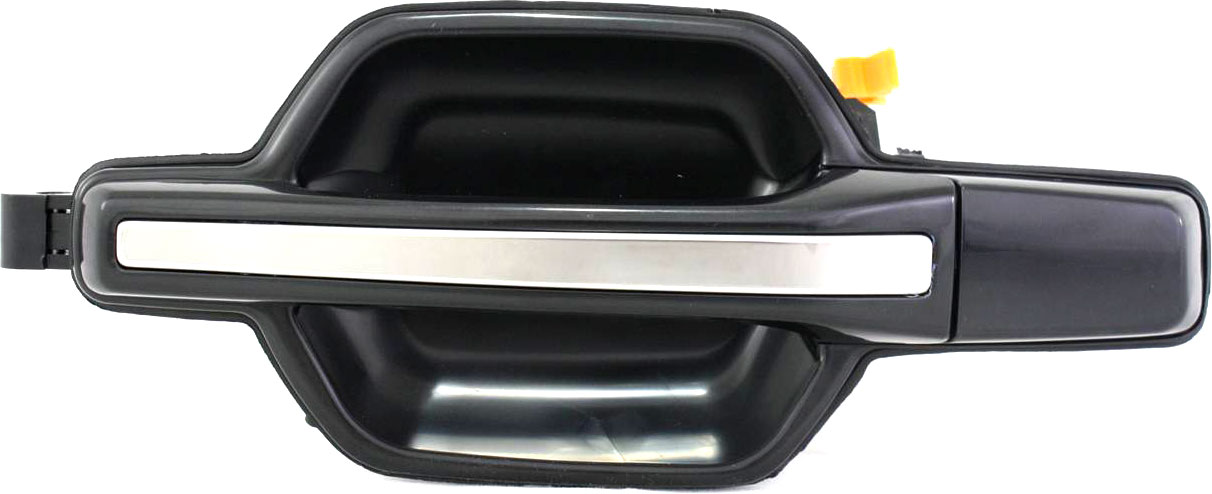 AM MONTERO 01-06 REAR EXTERIOR DOOR HANDLE LH Smooth Black w Chrome Insert SKU REPM491336 OEM MR970438