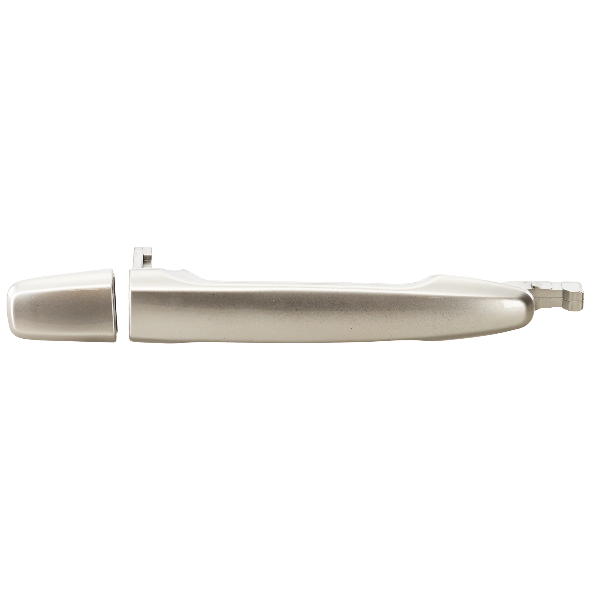 AM OUTLANDER 07-13 REAR EXTERIOR DOOR HANDLE LH Plastic Silver w o Keyhole w o sensor Handle+Cover SKU REPM491388 OEM 5716A013HA 5746A007HA