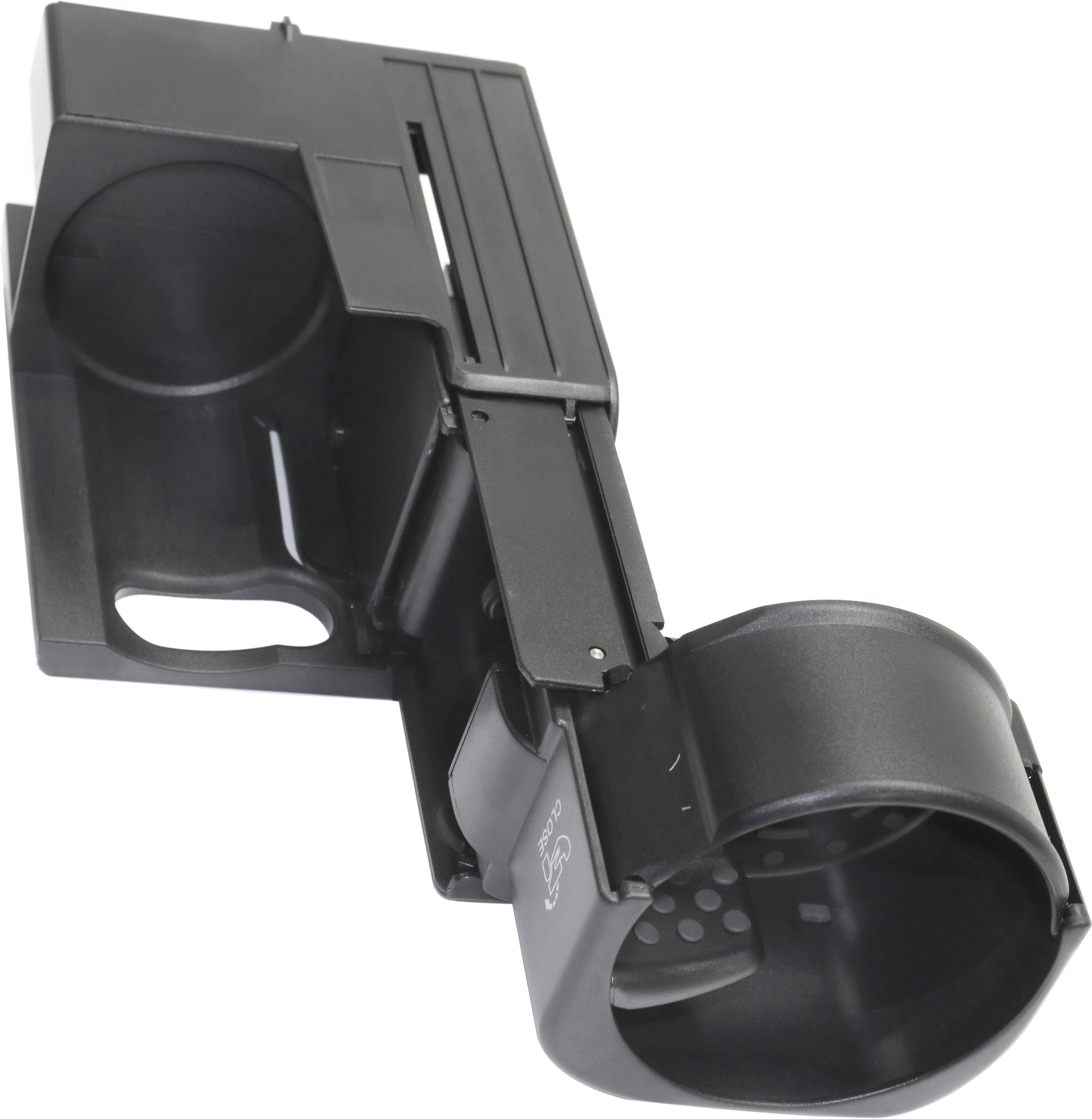 AM E CLASS 03-09 CL CLASS 06-11 CUP HOLDER Front Black Plastic Press In attachment Style SKU REPM509102 OEM 66920118-2116800014