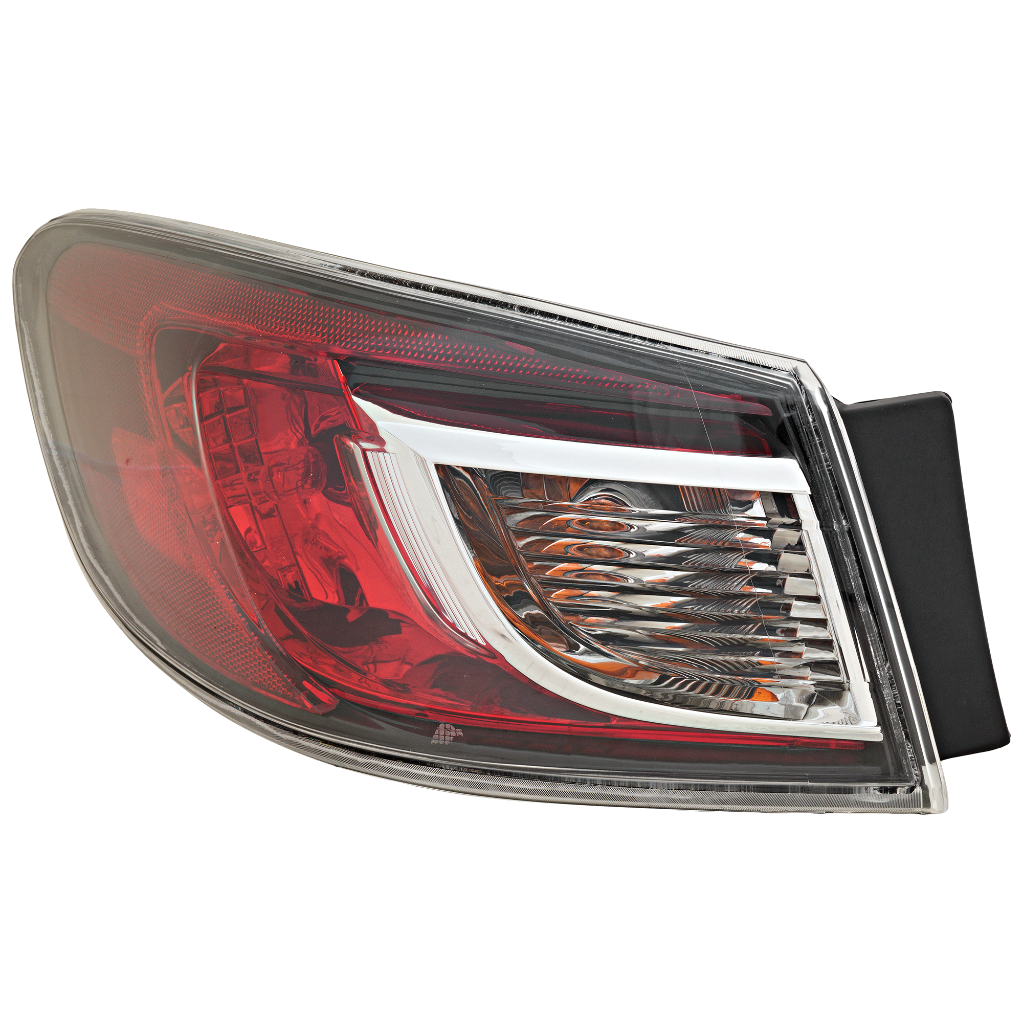 AM MAZDA 3-10-13 TAIL LAMP LH Outer Assembly Halogen Standard Type Sedan CAPA SKU REPM730130Q Partslink MA2800144C OEM BBM451160G