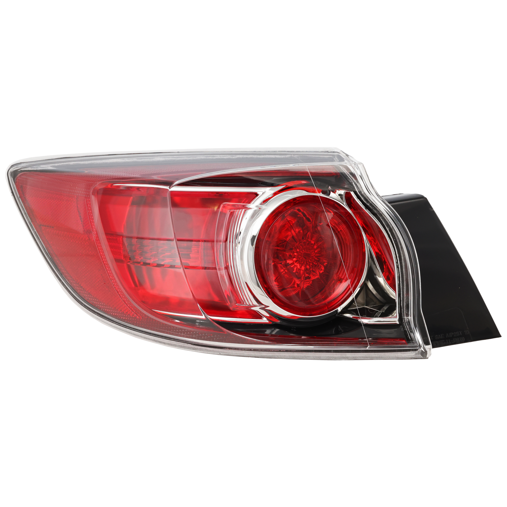 AM MAZDA 3-10-13 TAIL LAMP LH Assembly Halogen Hatchback SKU REPM730196 Partslink MA2800147 OEM BBN751160D