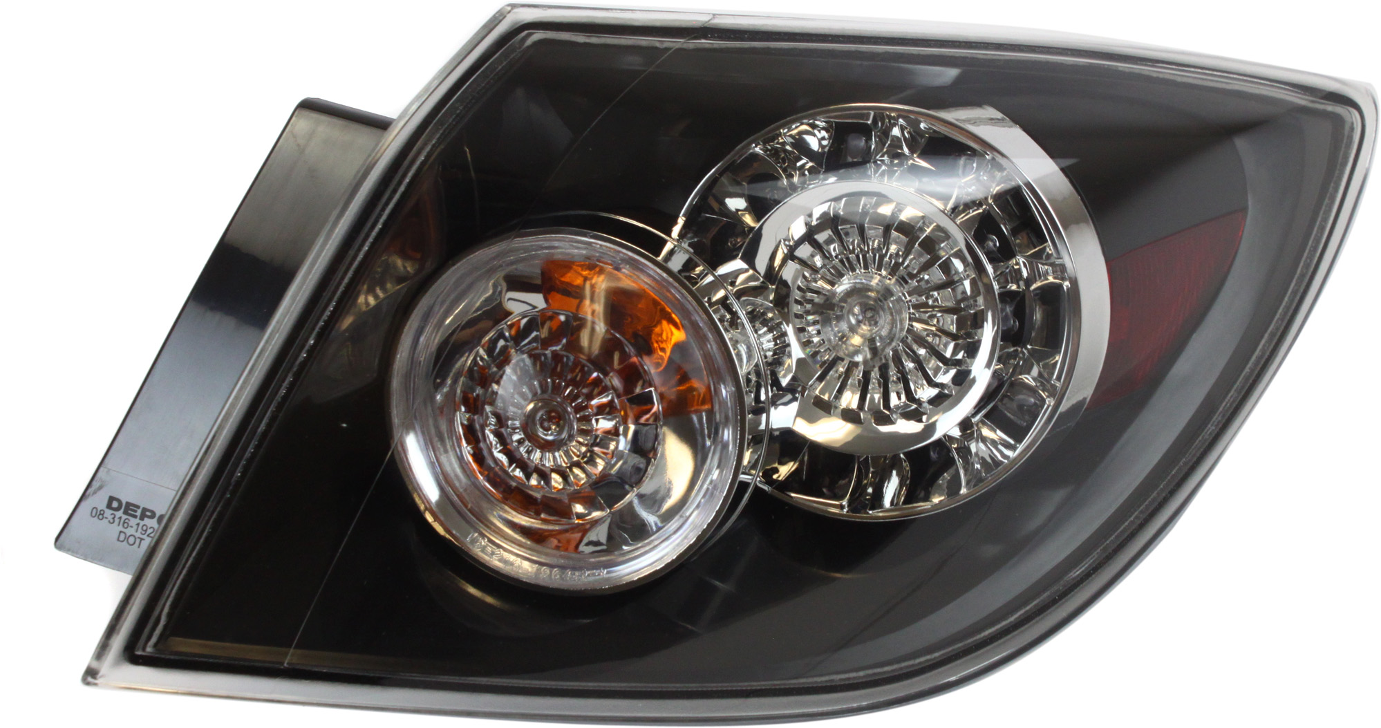 AM MAZDA 3-05-09 TAIL LAMP RH Outer Assembly LED Type Hatchback SKU REPM730339 Partslink MA2801135 OEM BN8G51150A