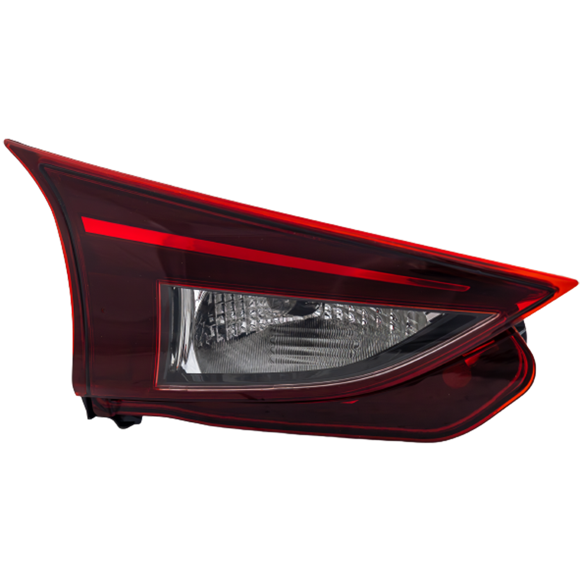 AM MAZDA 3-14-18 TAIL LAMP LH Inner Assembly Halogen Hatchback Mexico 17-18 Japan Built Vehicle CAPA SKU REPM730362Q Partslink MA2802114C OEM B45C513G0B