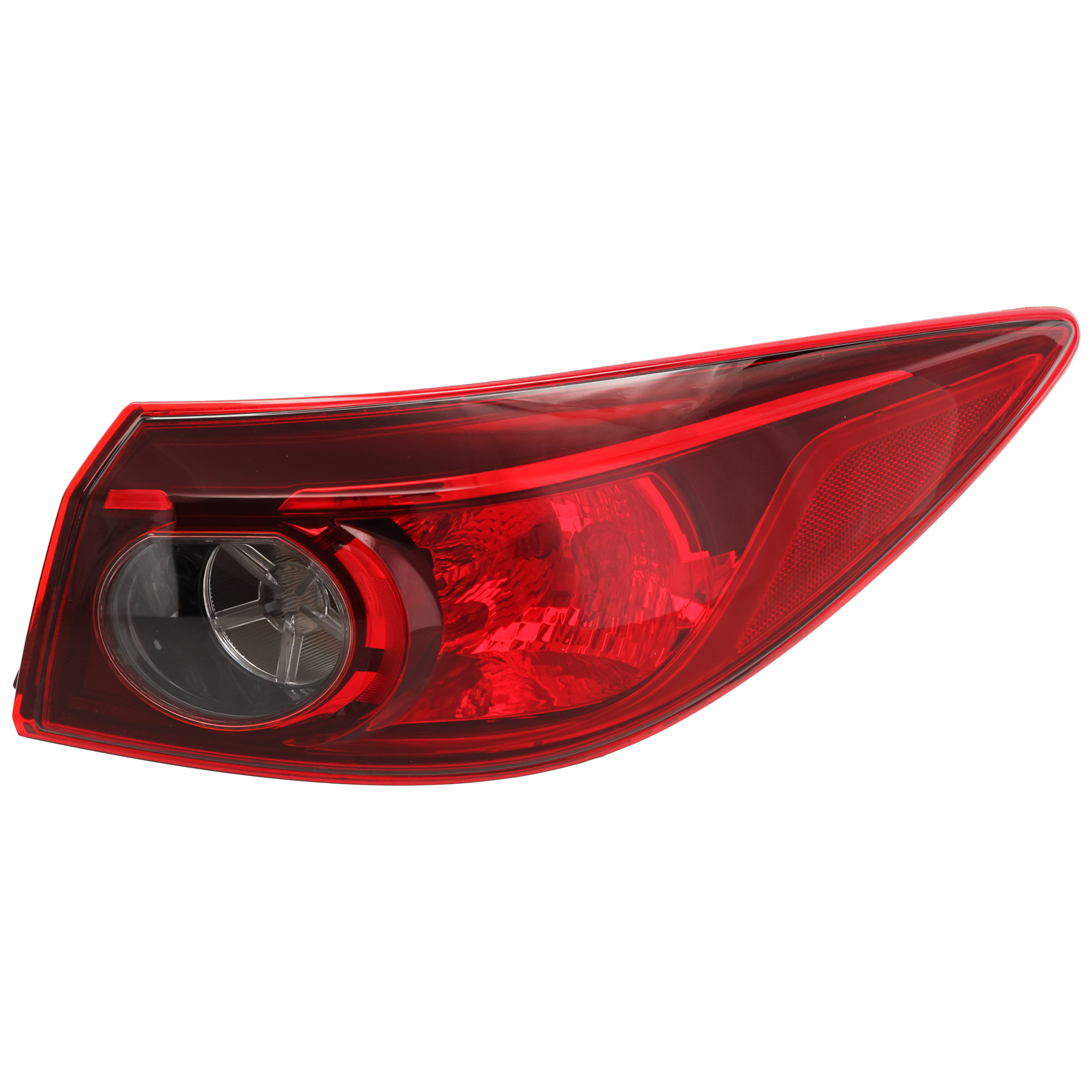 AM MAZDA 3-14-18 TAIL LAMP RH Outer Assembly Halogen Sedan Mexico 16-18 Japan Built Vehicle CAPA SKU REPM730367Q Partslink MA2805117C OEM BHN151150B
