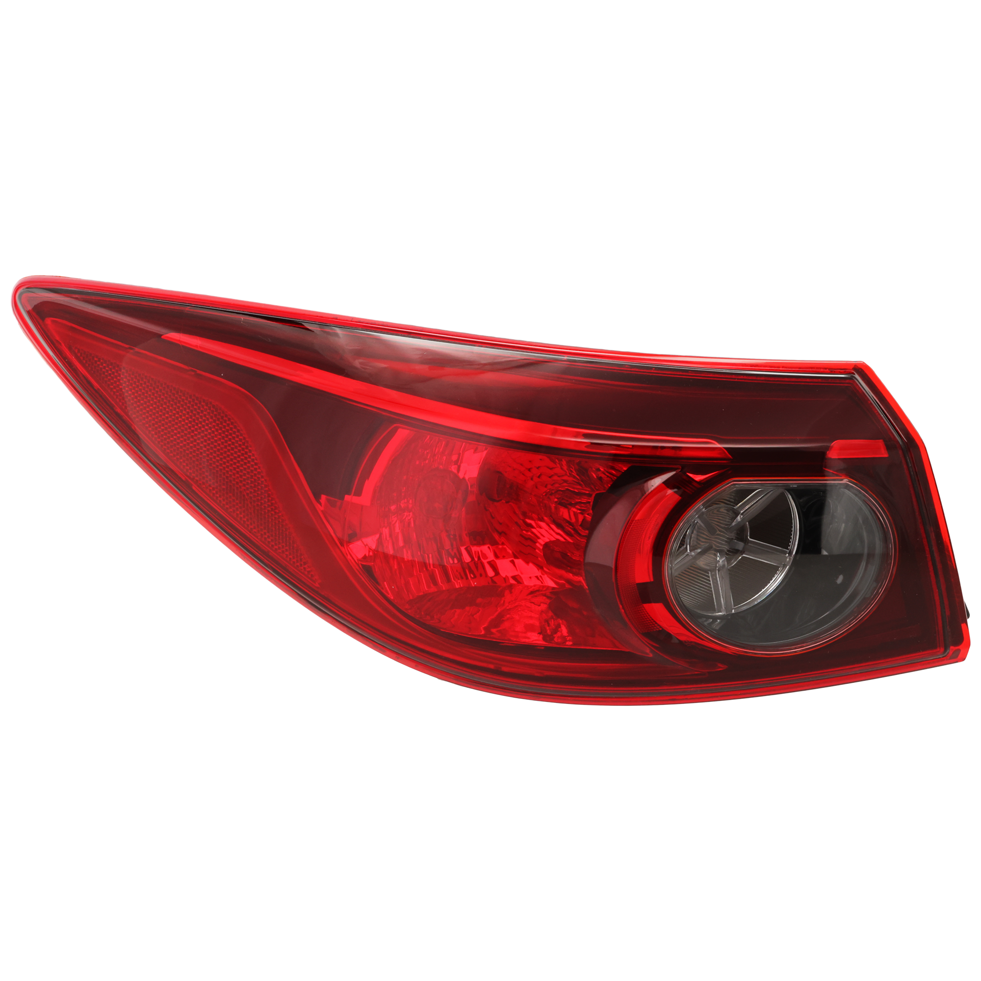 AM MAZDA 3-14-18 TAIL LAMP LH Outer Assembly Halogen Sedan Mexico 16-18 Japan Built Vehicle SKU REPM730368 Partslink MA2804117 OEM BHN151160B