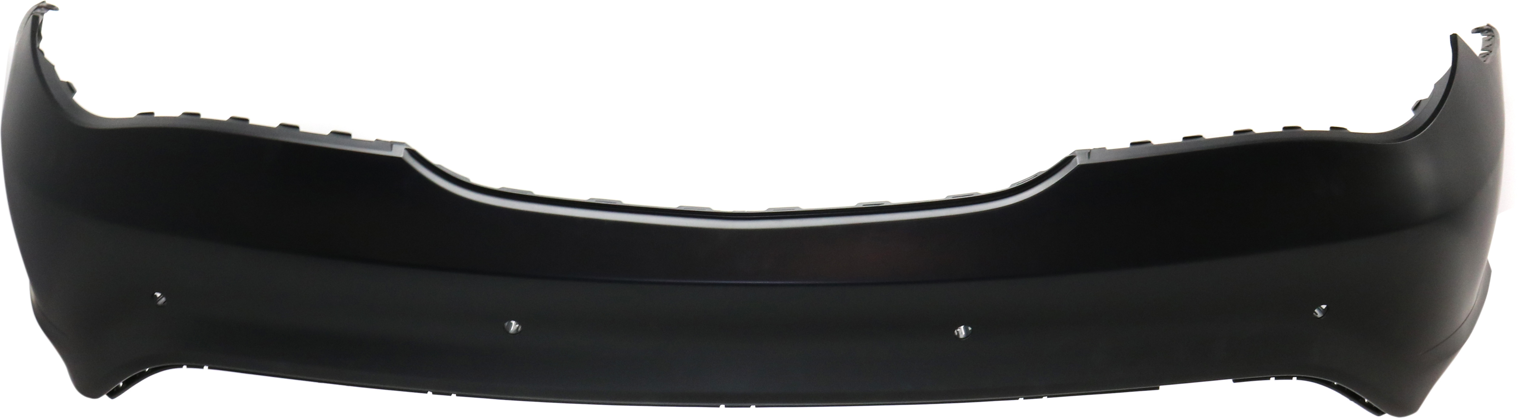 AM CLA250-14-19 REAR BUMPER COVER Primed w o AMG Styling Package w Active Park Assist Sensor Holes CAPA SKU REPM760147PQ Partslink MB1100326C OEM 11788004409999