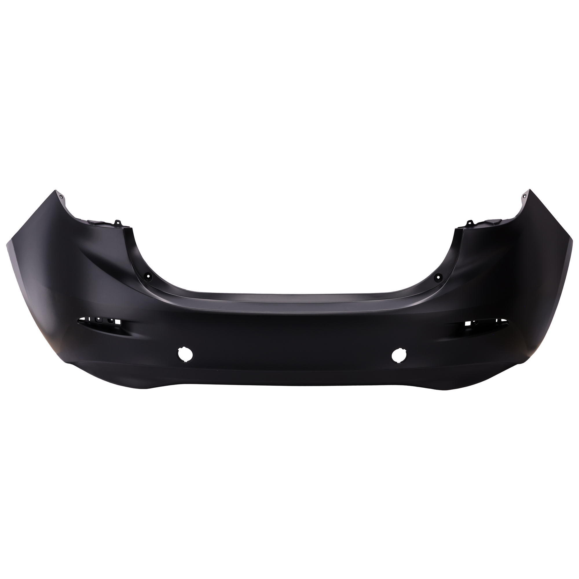 AM MAZDA 3-14-18 REAR BUMPER COVER Primed Sedan CAPA SKU REPM760152PQ Partslink MA1100215C OEM BJS750221ABB