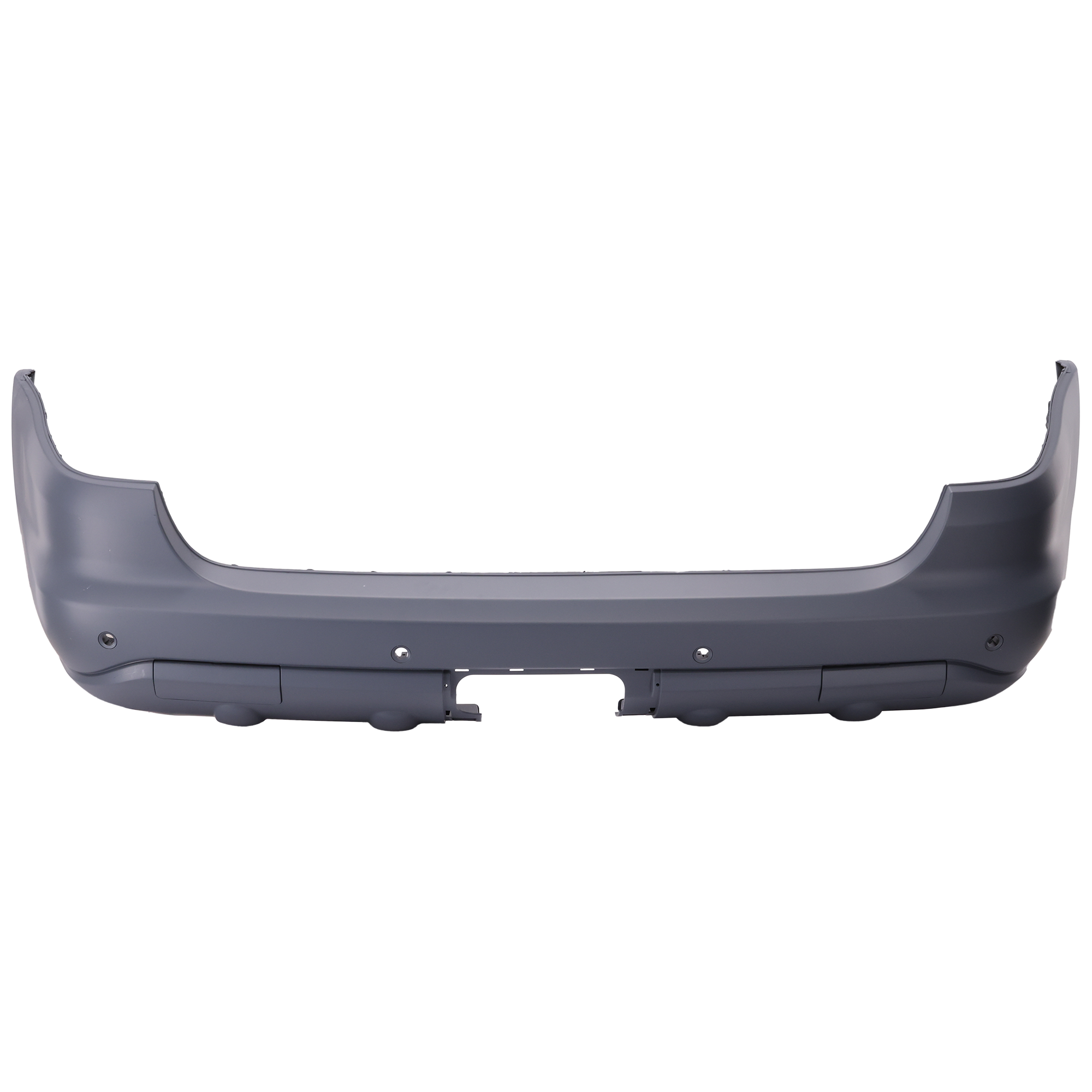 AM ML CLASS 02-05 REAR BUMPER COVER Primed w o Styling Pkg w Trailer Coupling and Parktronic Holes SKU REPM760190P Partslink MB1100168 OEM 1638807271