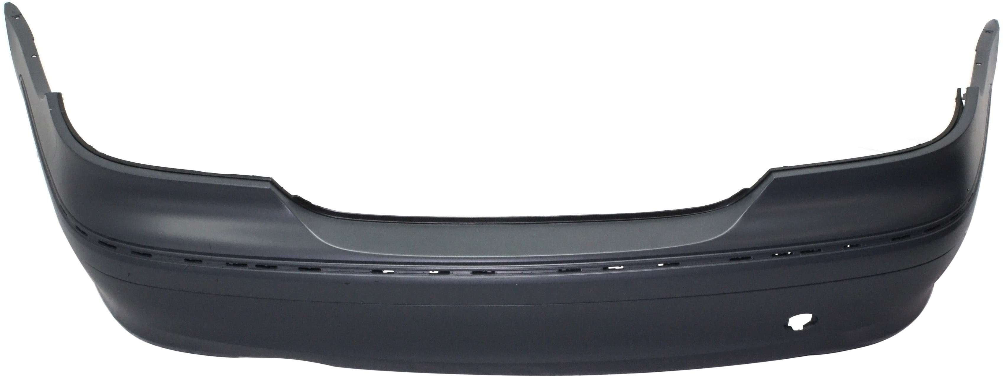 AM CLK CLASS 03-09 REAR BUMPER COVER Primed w o Sport Pkg w o Parktronic Holes SKU REPM760196P Partslink MB1100188 OEM 2098852825