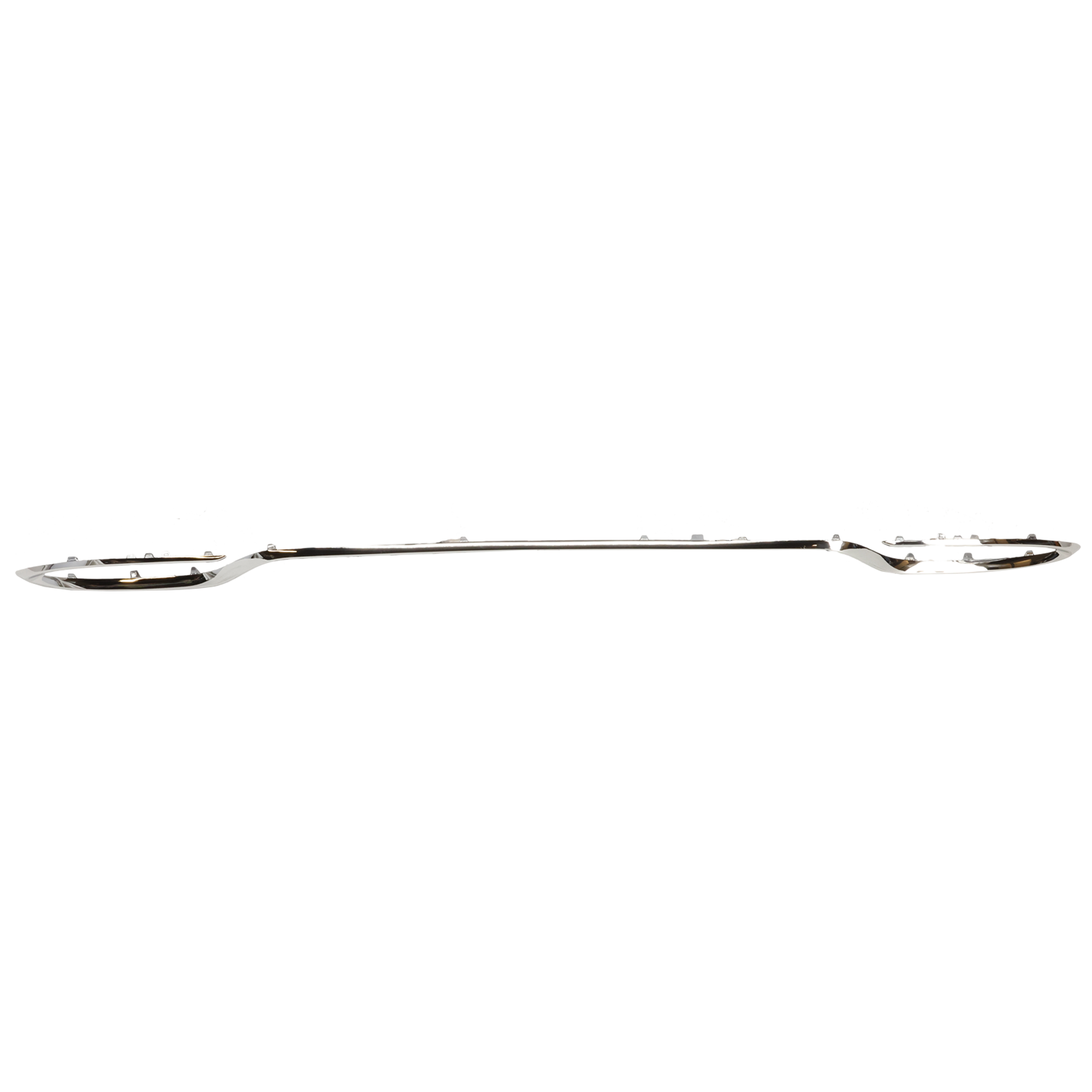 AM C300-15-18 REAR BUMPER MOLDING Chrome Sedan w o AMG Styling Package SKU REPM763519 Partslink MB1144119 OEM 2058851621