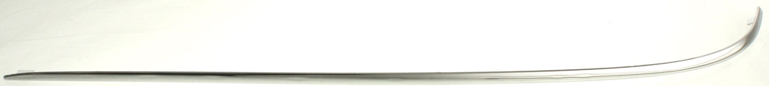 AM E CLASS 03-09 REAR BUMPER MOLDING LH Outer Impact Strip Small Chrome Sedan SKU REPM763702 Partslink MB1146108 OEM 2118852721