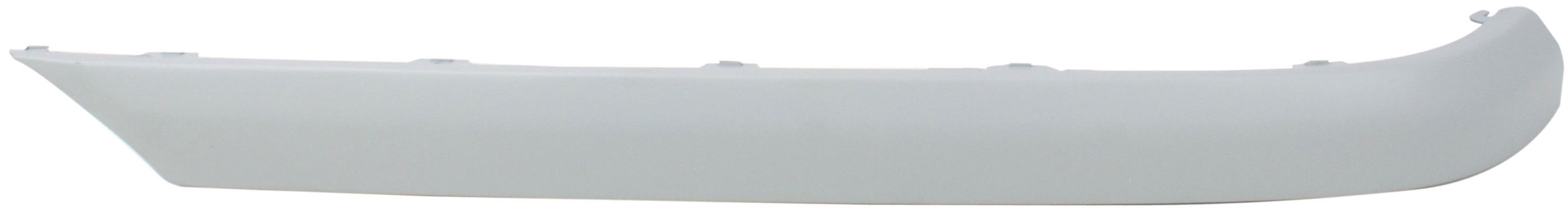 AM C CLASS 01-07 REAR BUMPER MOLDING LH Outer Impact Strip Primed Sedan w o AMG Styling Pkg SKU REPM763706 Partslink MB1158107 OEM 2038852521