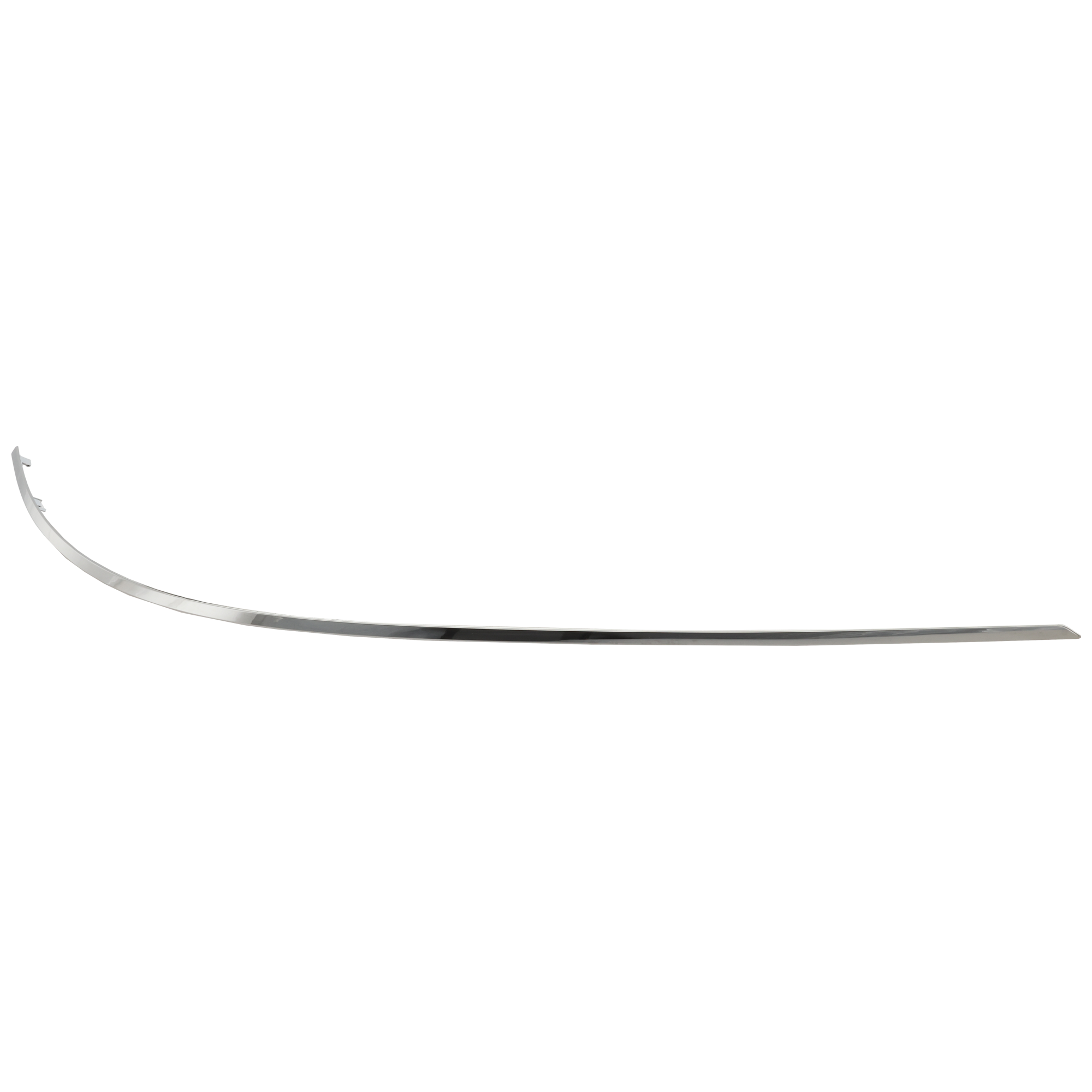 AM E CLASS 10-13 REAR BUMPER MOLDING RH Outer Impact Strip Chrome w o AMG Styling Pkg. Sedan SKU REPM763707 Partslink MB1159110 OEM 2128852221
