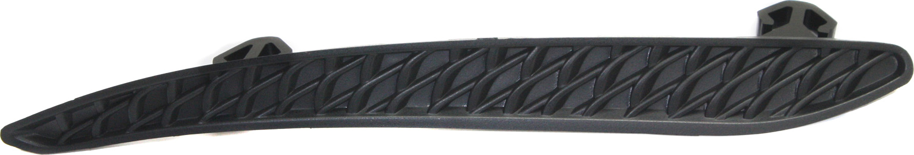 AM E CLASS 14-16 REAR BUMPER MOLDING RH Impact Strip Black w AMG Styling Pkg. Sedan SKU REPM763717 Partslink MB1159112 OEM 2128854221