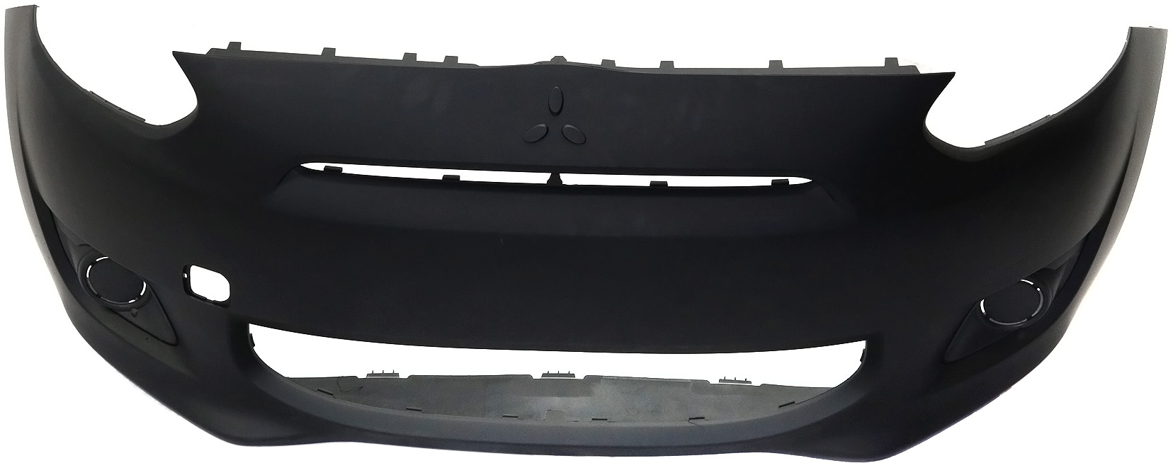 AM MIRAGE 14-15 FRONT BUMPER COVER Primed w or w o Fog Light Holes CAPA SKU REPMB010305PQ Partslink MI1000338C MI1000337C OEM 6400D340