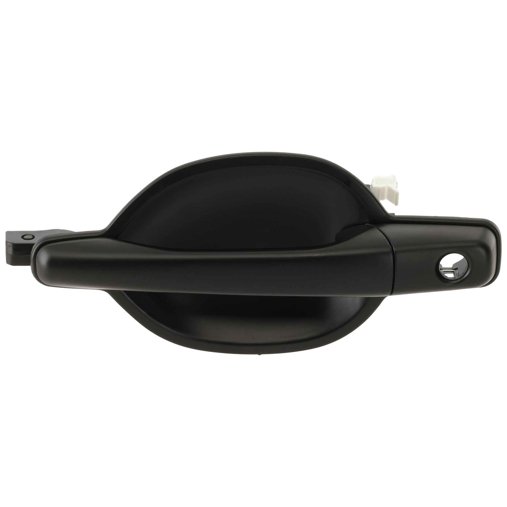 AM ENDEAVOR 04-11 FRONT EXTERIOR DOOR HANDLE LH Primed Black Plastic w Keyhole SKU REPMB462140 Partslink MI1310118 OEM MR642006