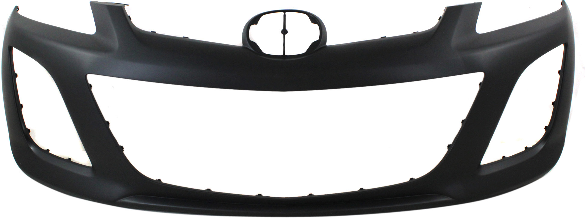 AM CX 7-10-12 FRONT BUMPER COVER Primed w Textured Lowered Area CAPA SKU REPMZ010308PQ Partslink MA1000226C OEM EH4450031FBB