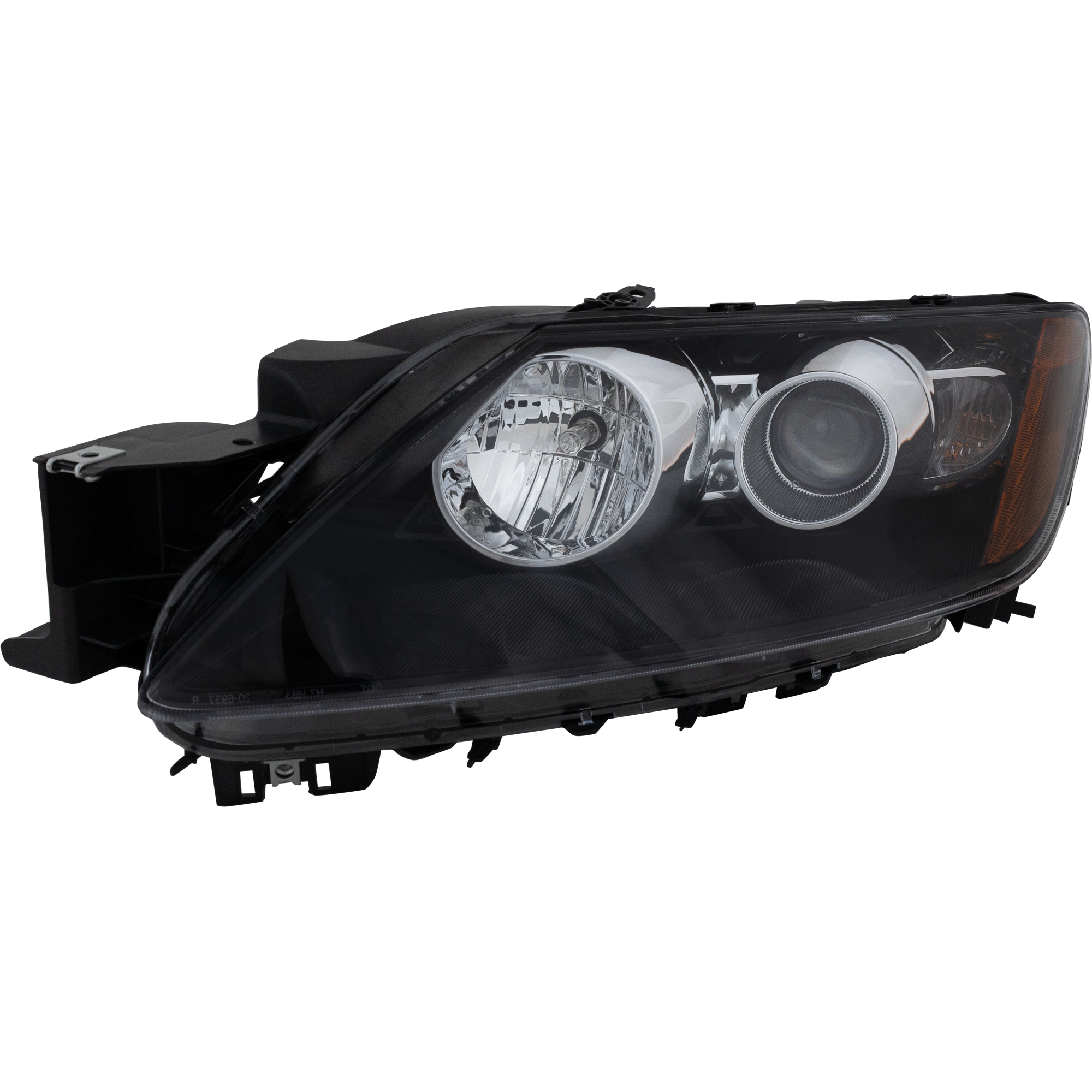 AM CX 7-10-11 HEAD LAMP LH Assembly Halogen SKU REPMZ100102 OEM EH44510L0G PFM